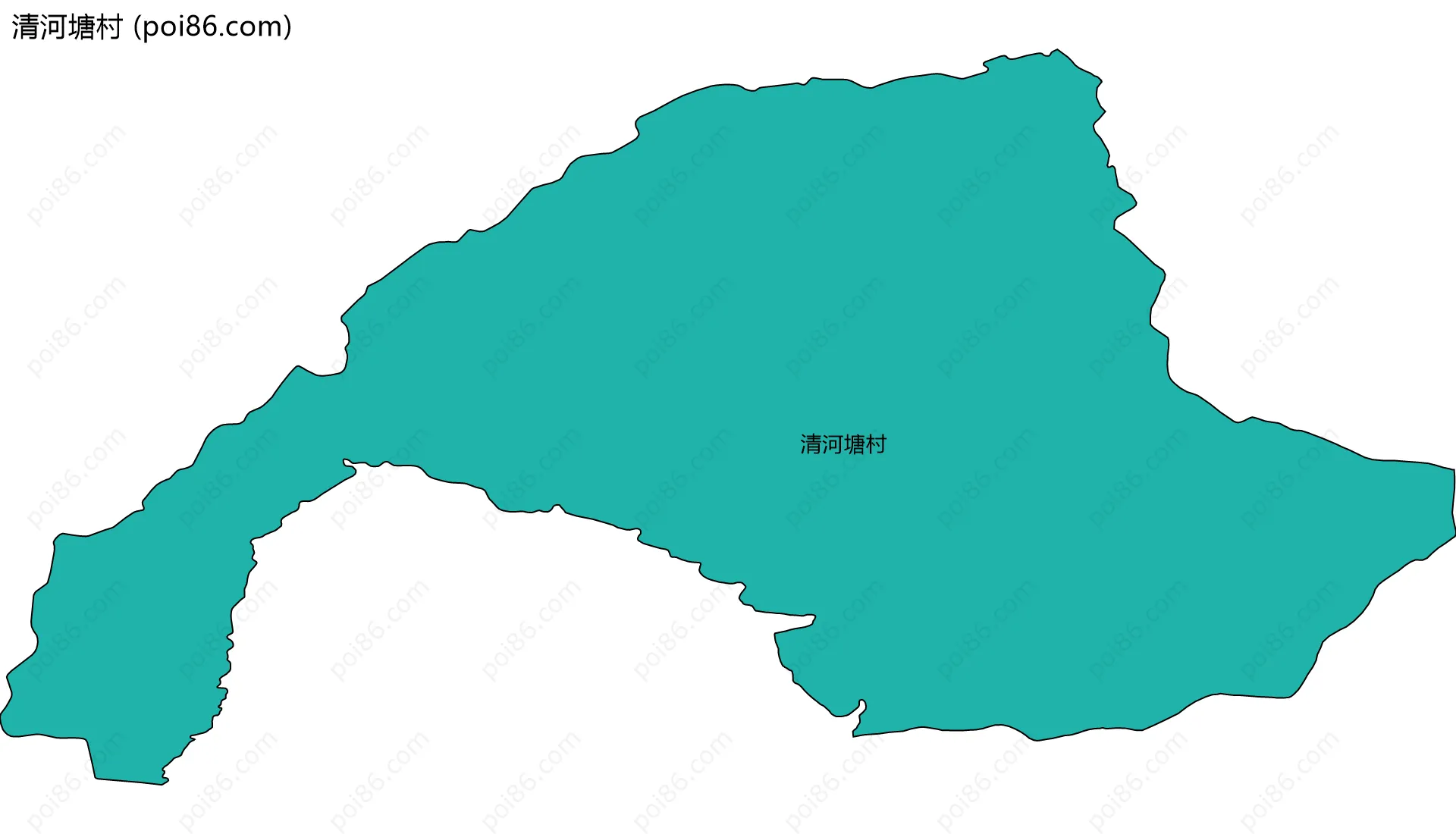 清河塘村边界地图
