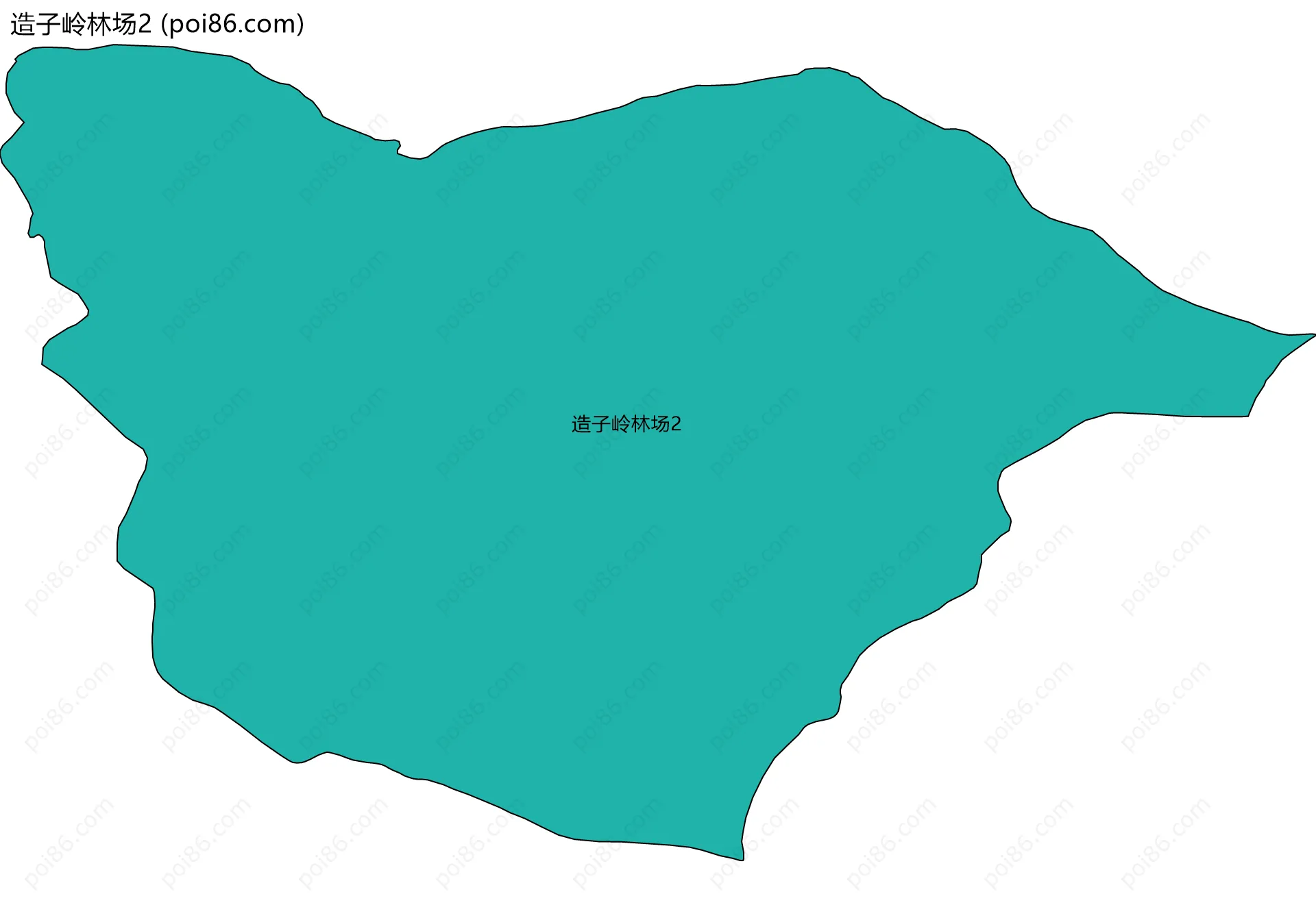 造子岭林场2边界地图