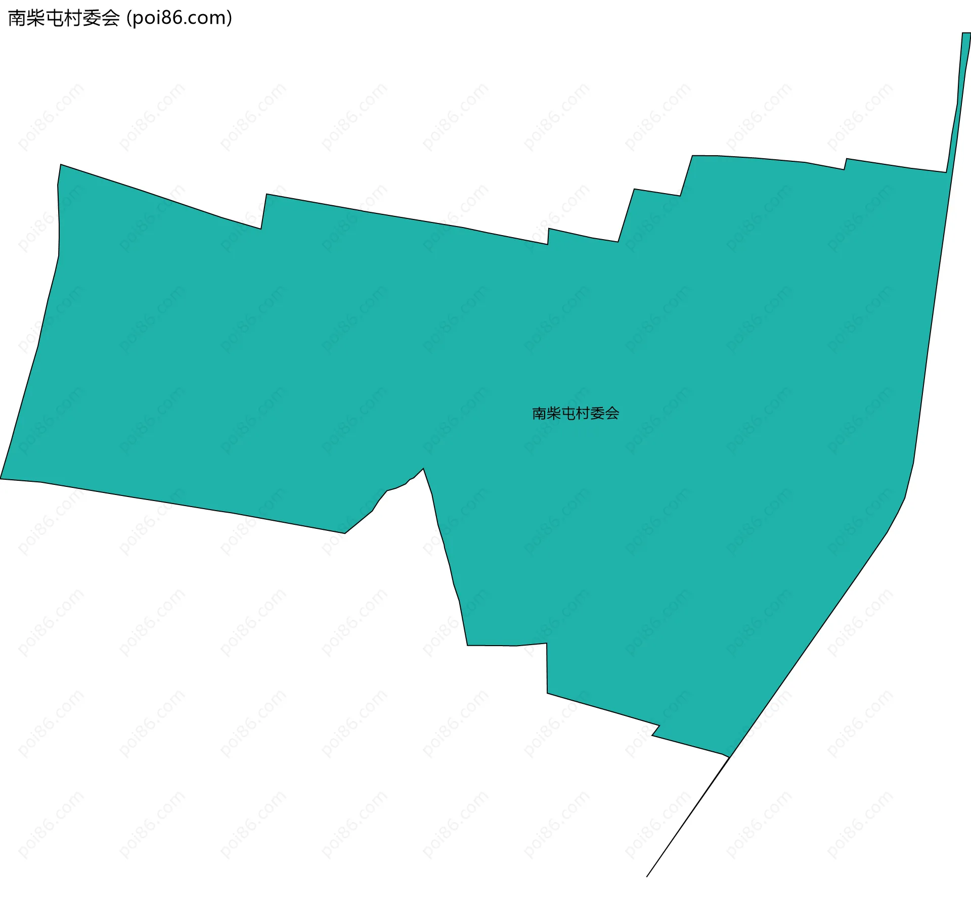 南柴屯村委会边界地图