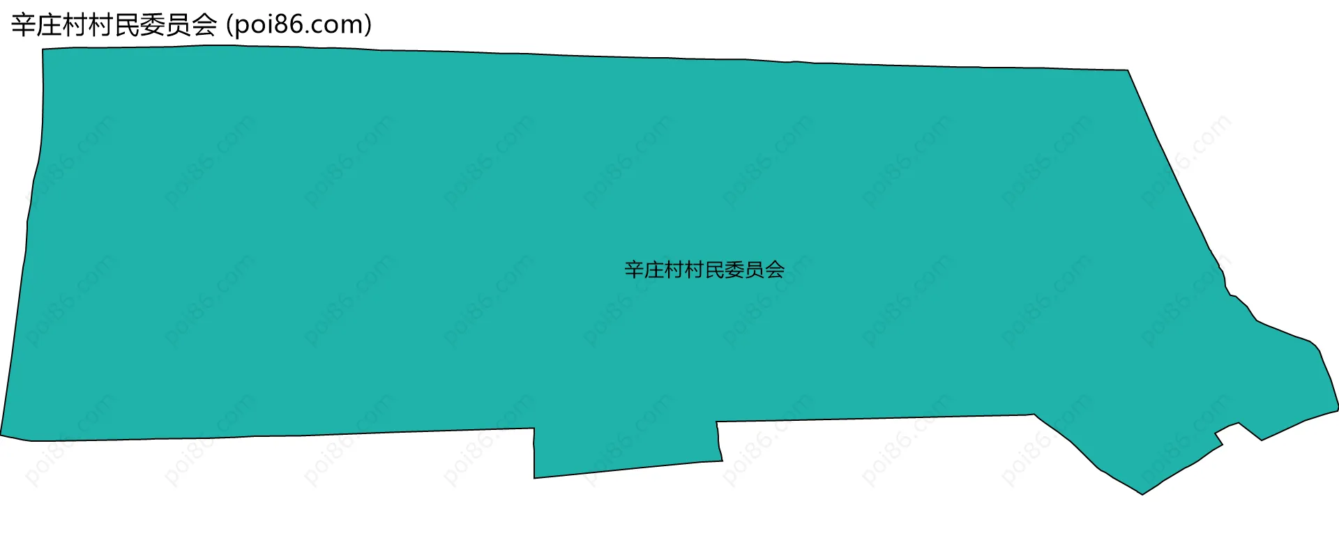 辛庄村村民委员会边界地图