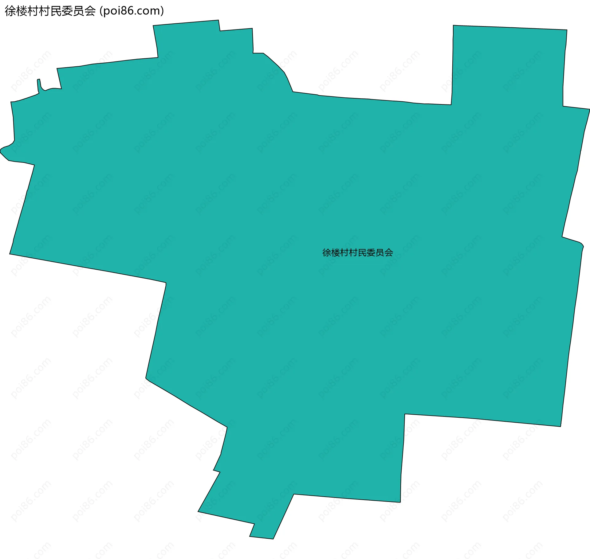 徐楼村村民委员会边界地图