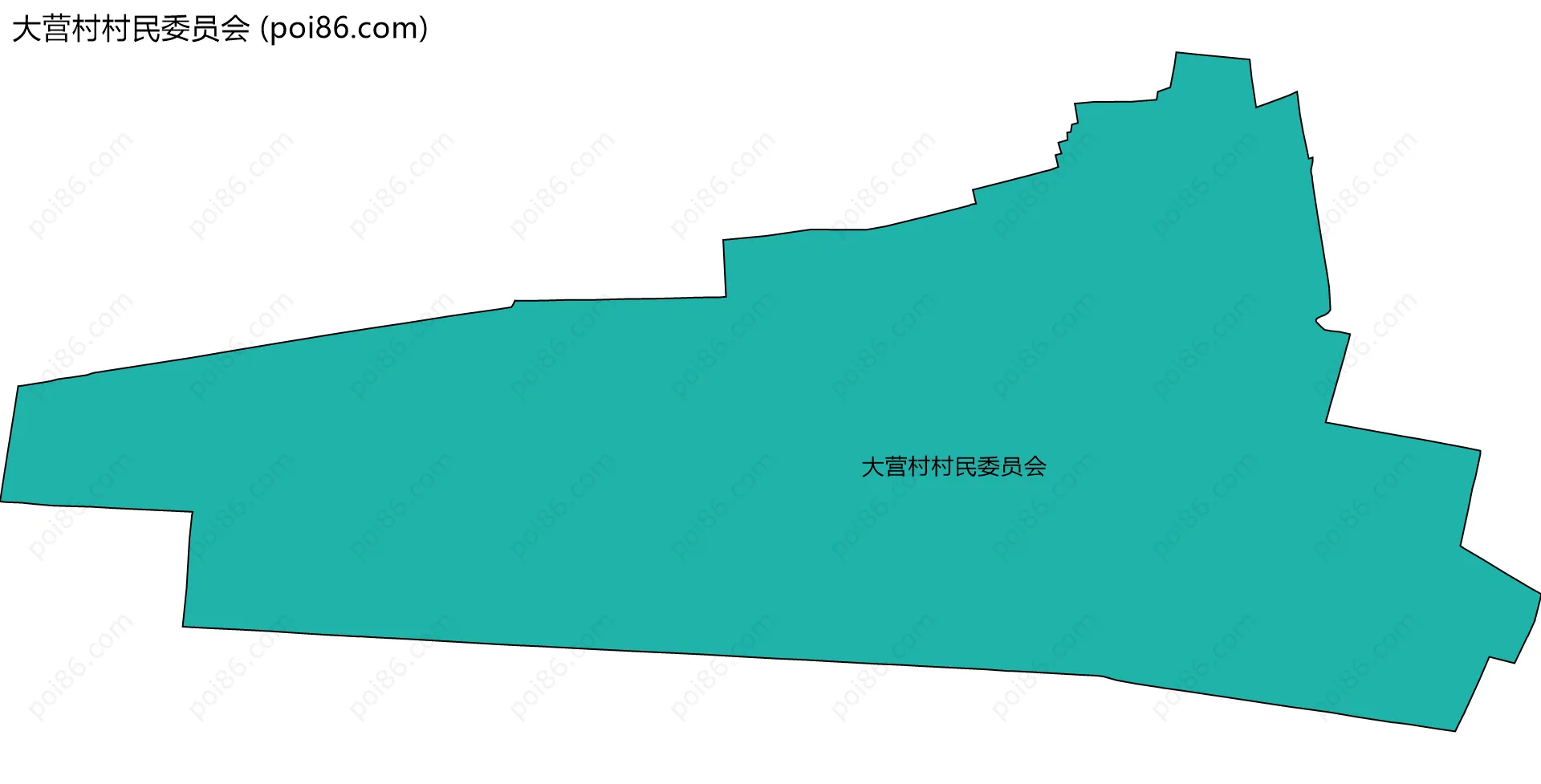 大营村村民委员会边界地图