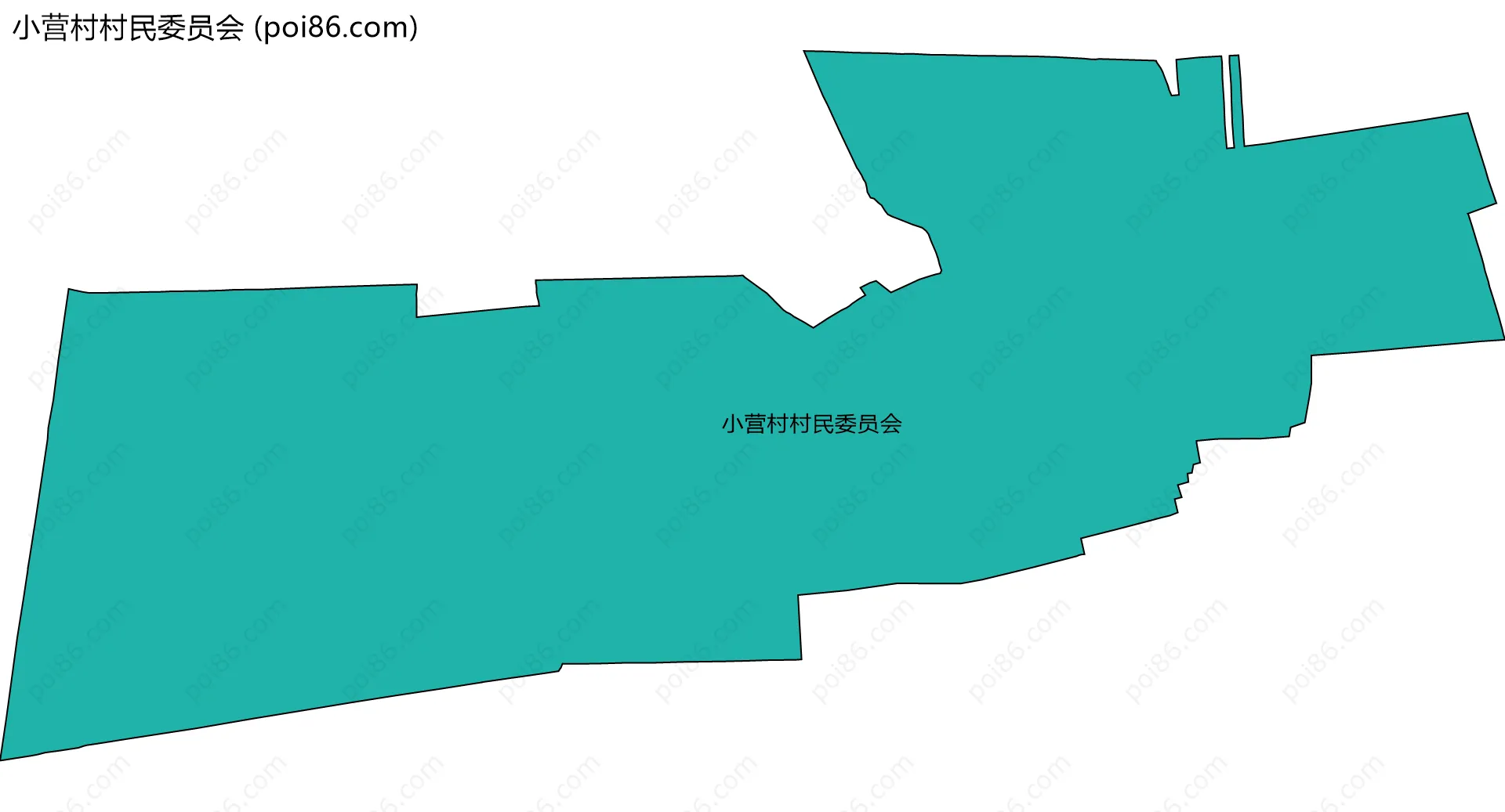 小营村村民委员会边界地图