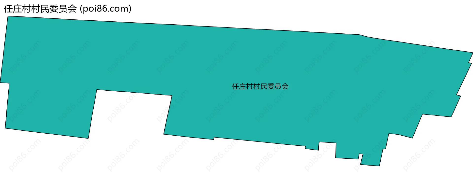 任庄村村民委员会边界地图