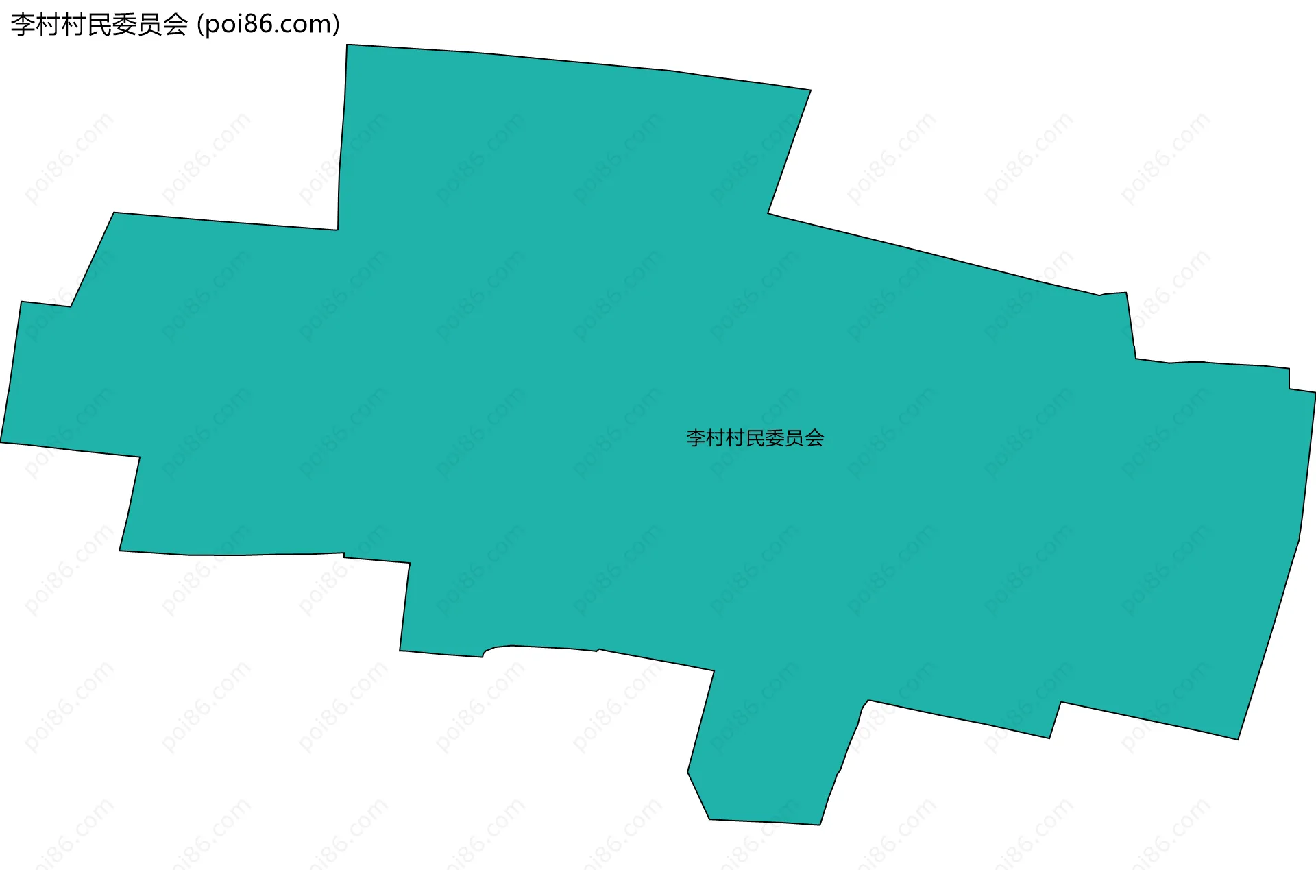 李村村民委员会边界地图