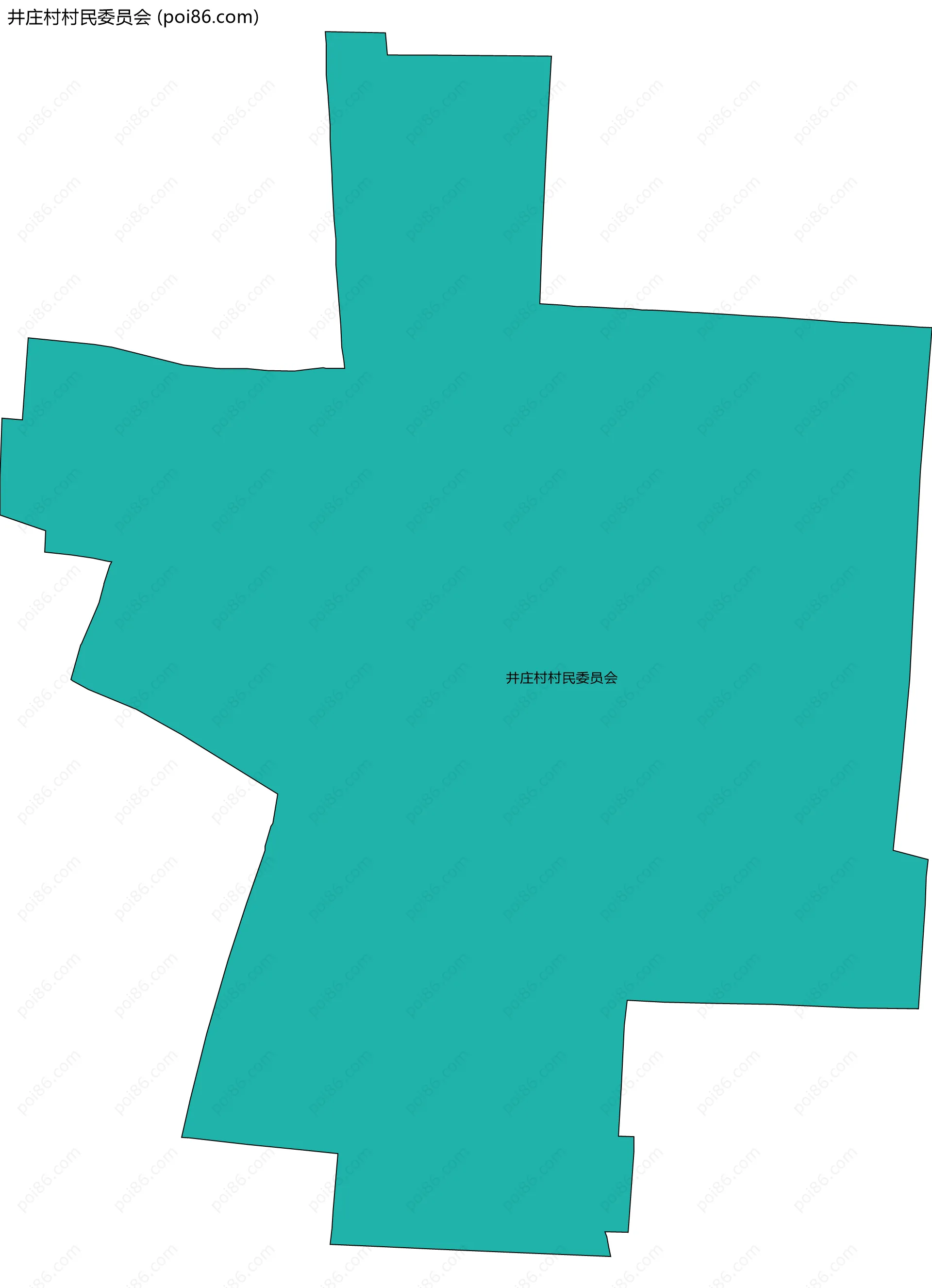 井庄村村民委员会边界地图