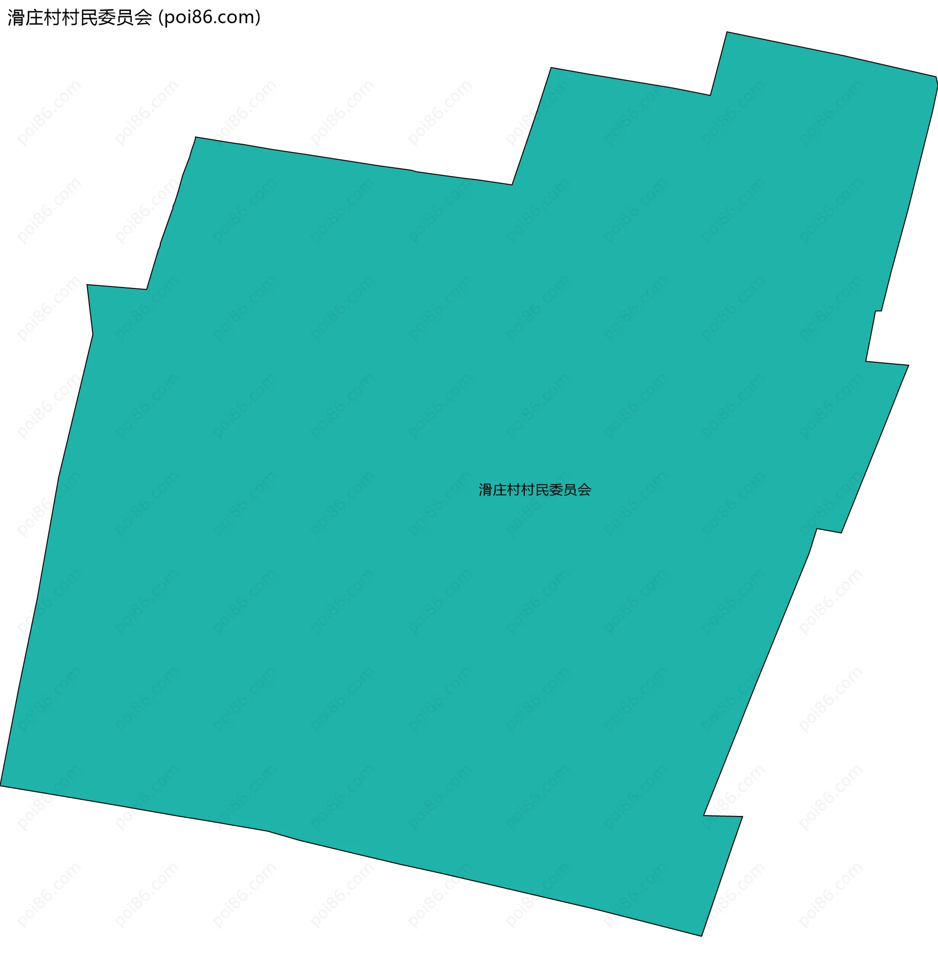 滑庄村村民委员会边界地图