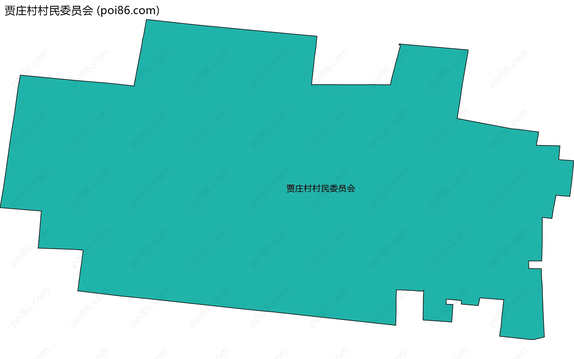 贾庄村村民委员会边界地图