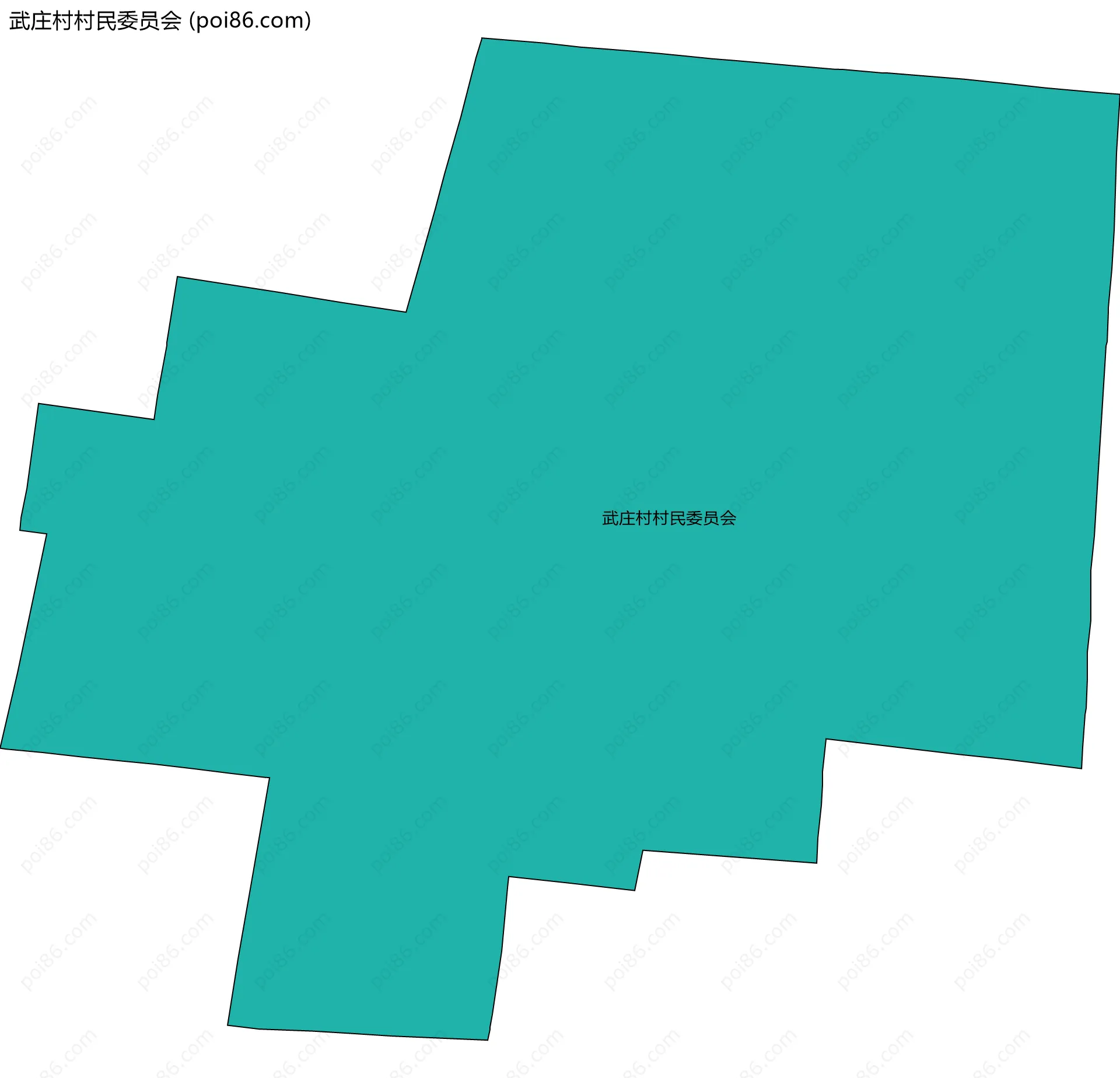 武庄村村民委员会边界地图