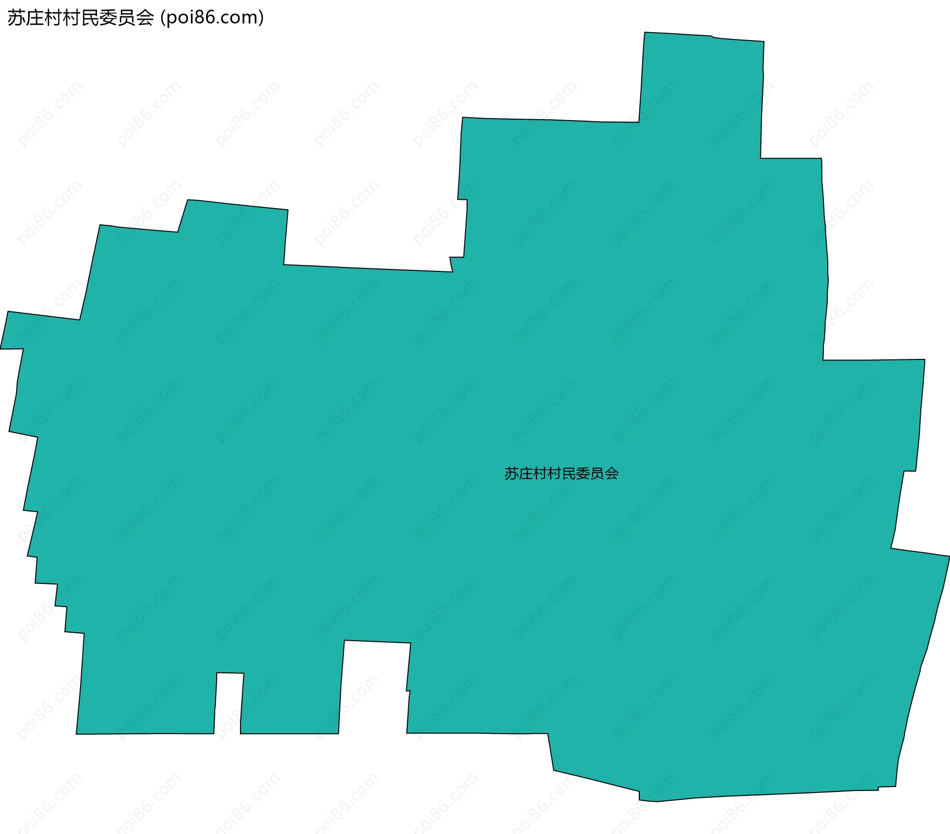 苏庄村村民委员会边界地图