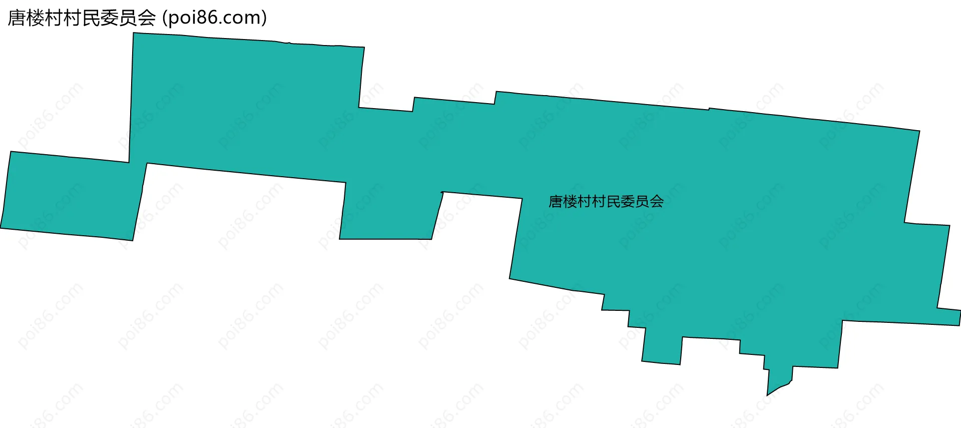 唐楼村村民委员会边界地图