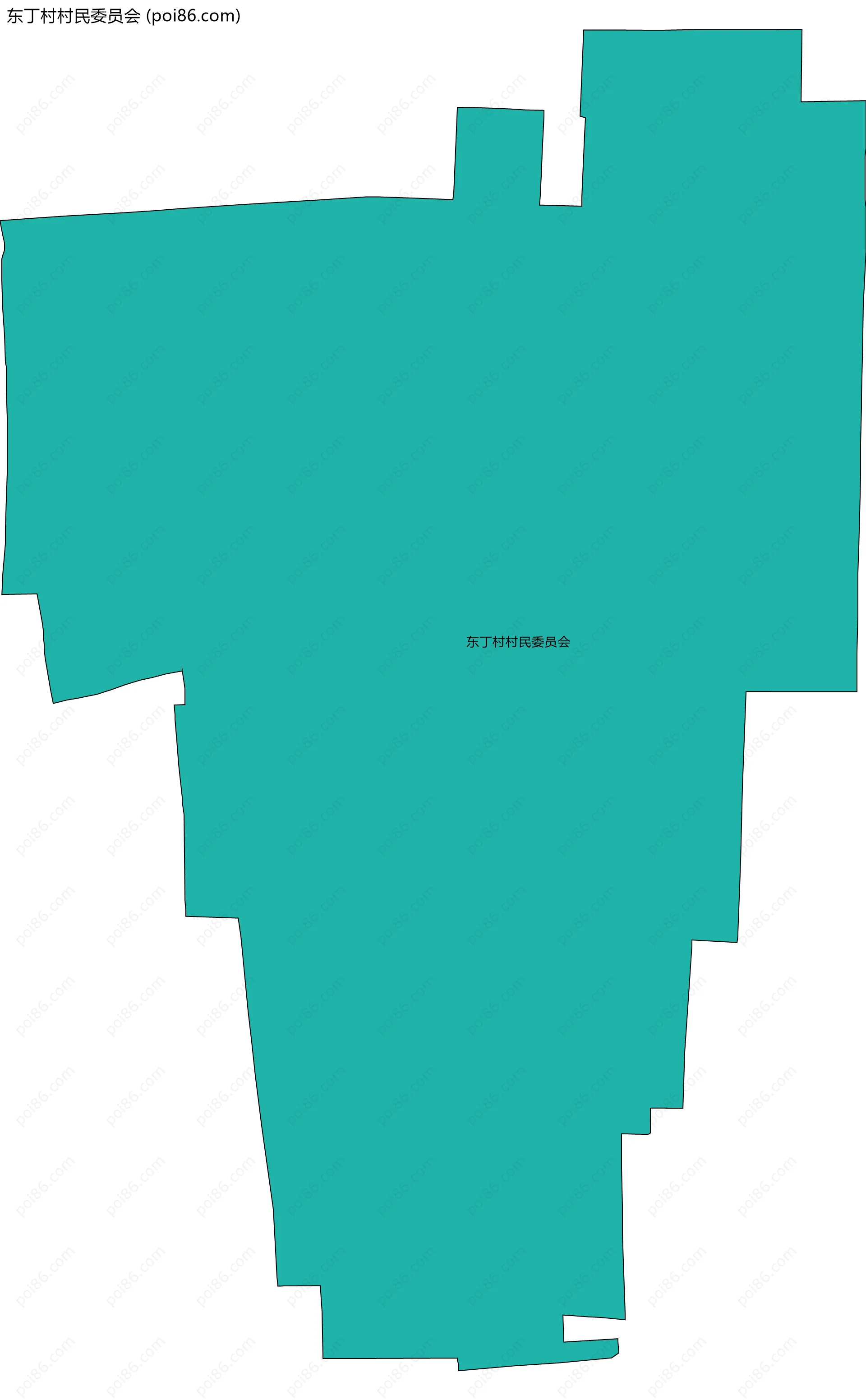 东丁村村民委员会边界地图