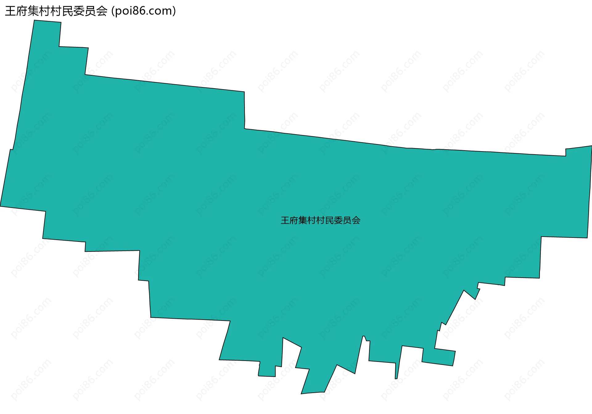 王府集村村民委员会边界地图