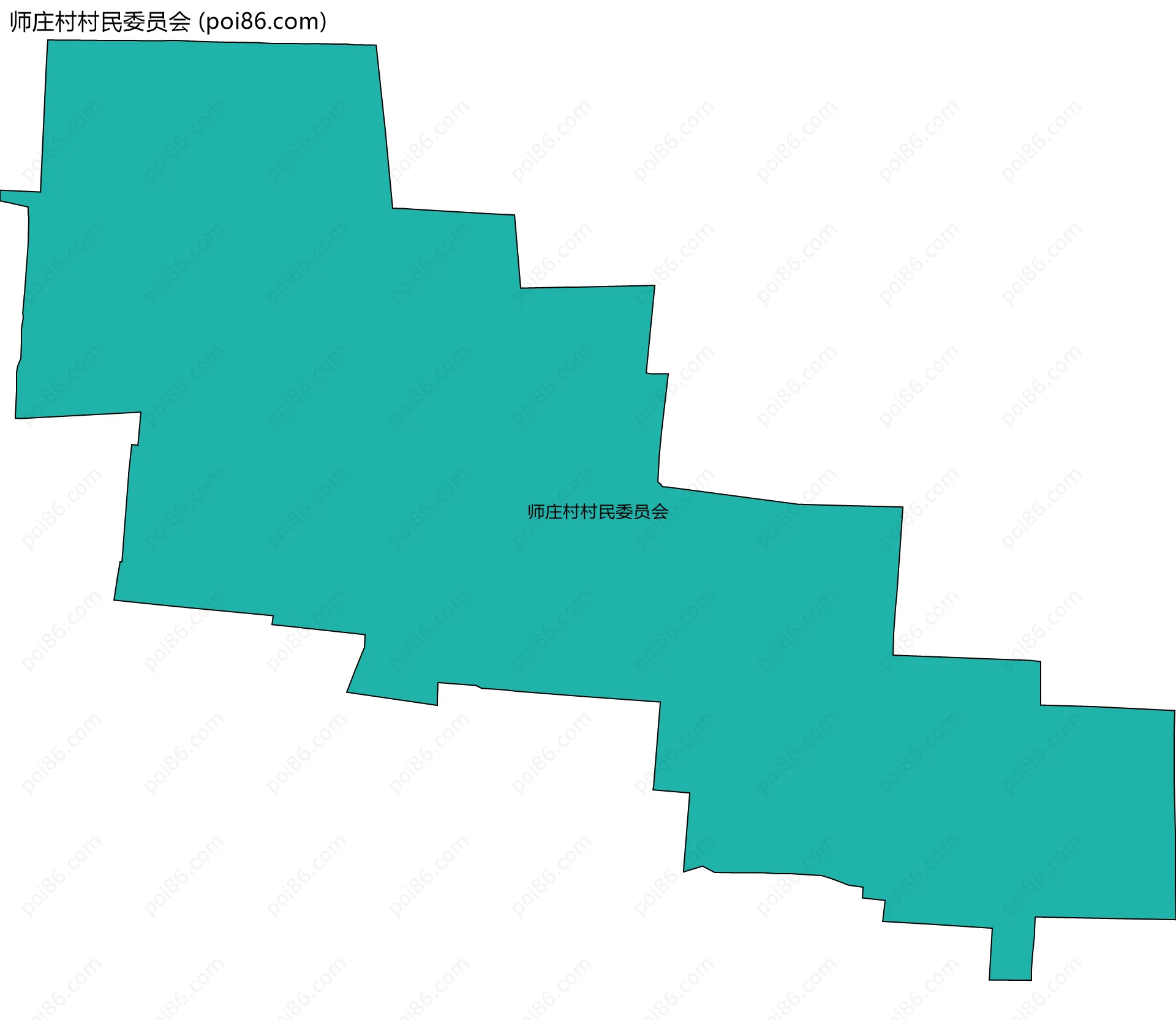 师庄村村民委员会边界地图