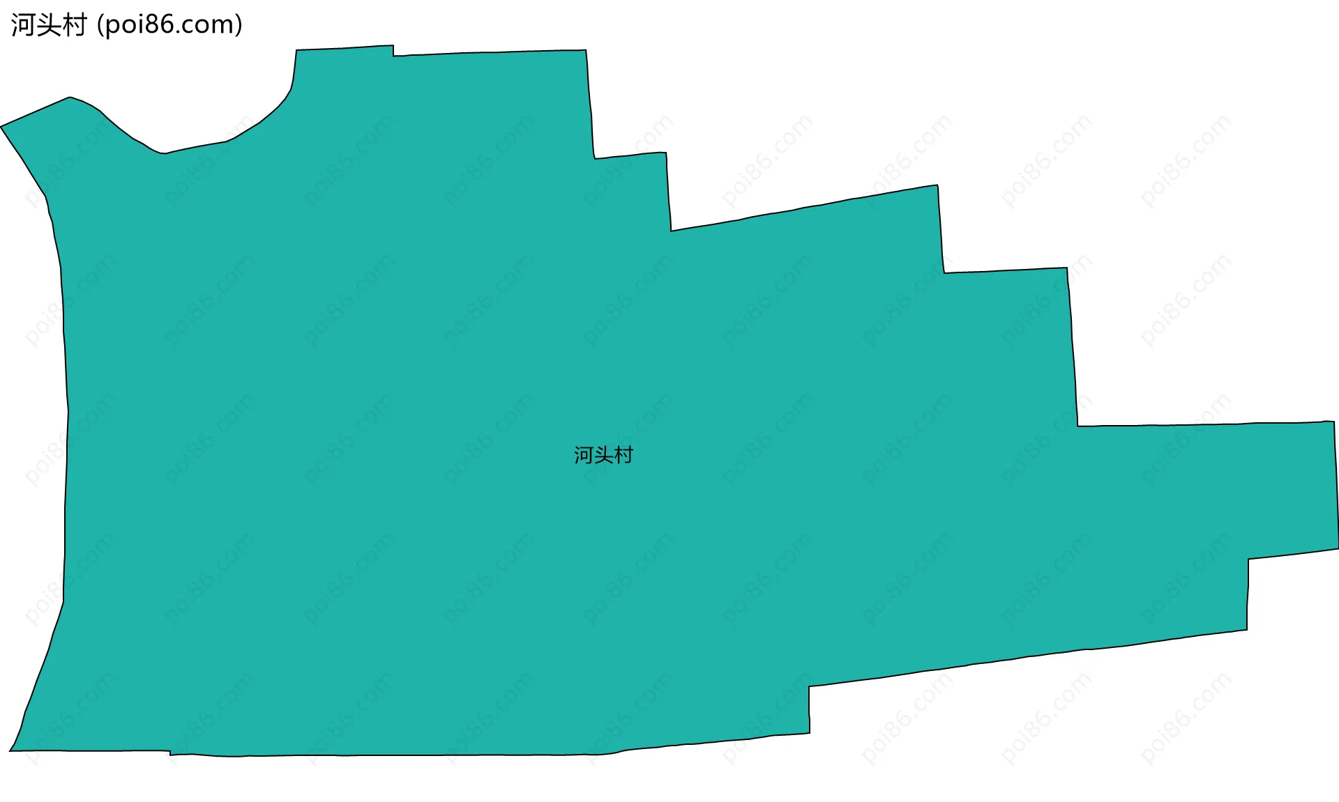河头村边界地图