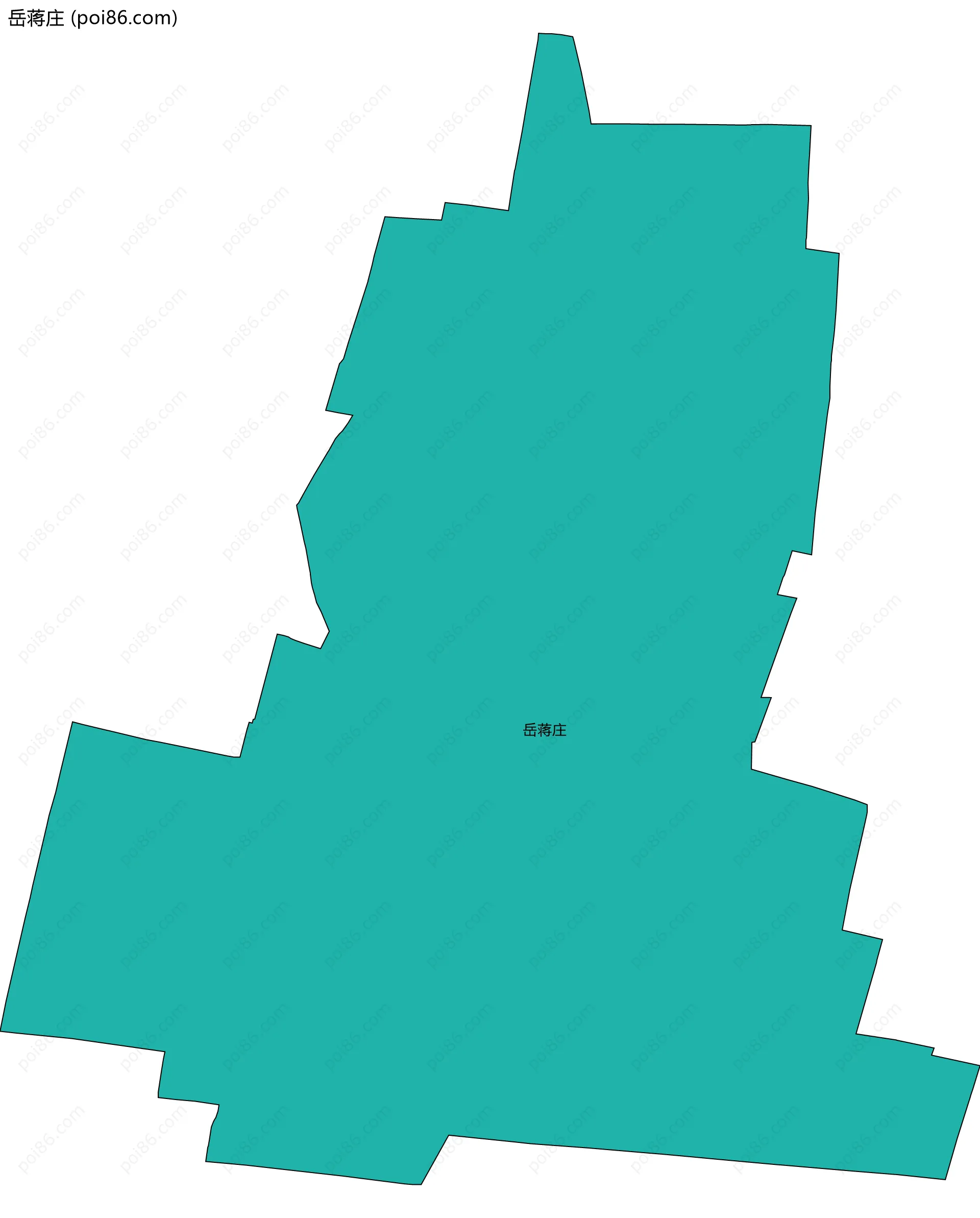 岳蒋庄边界地图