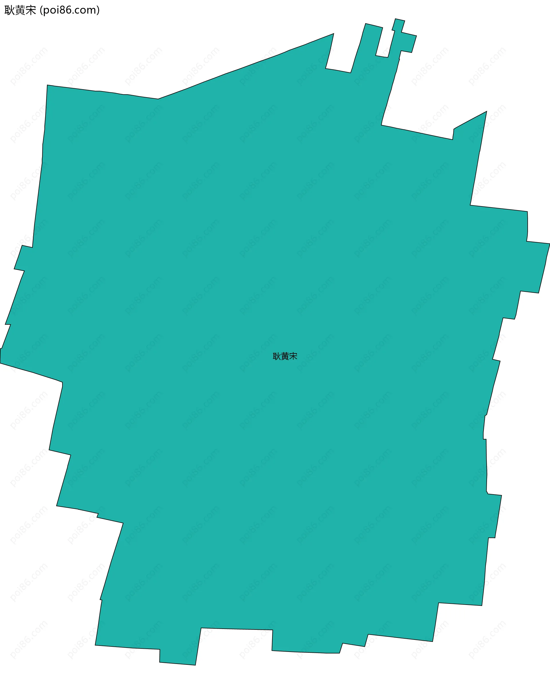 耿黄宋边界地图