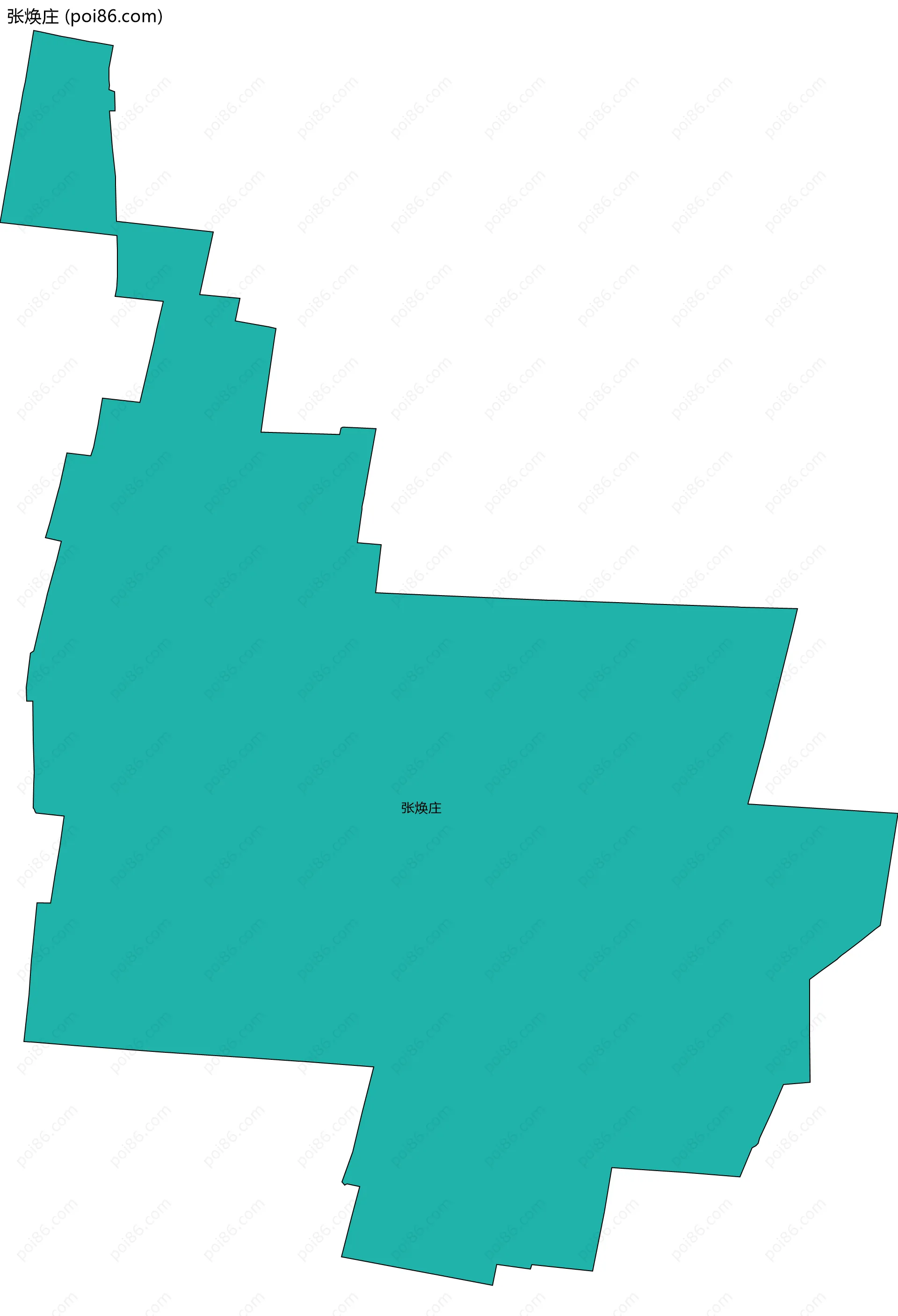 张焕庄边界地图