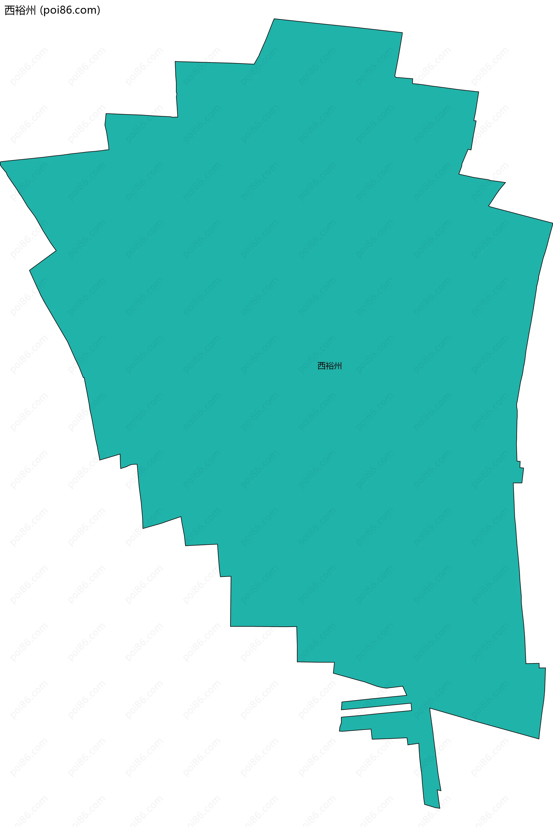 西裕州边界地图