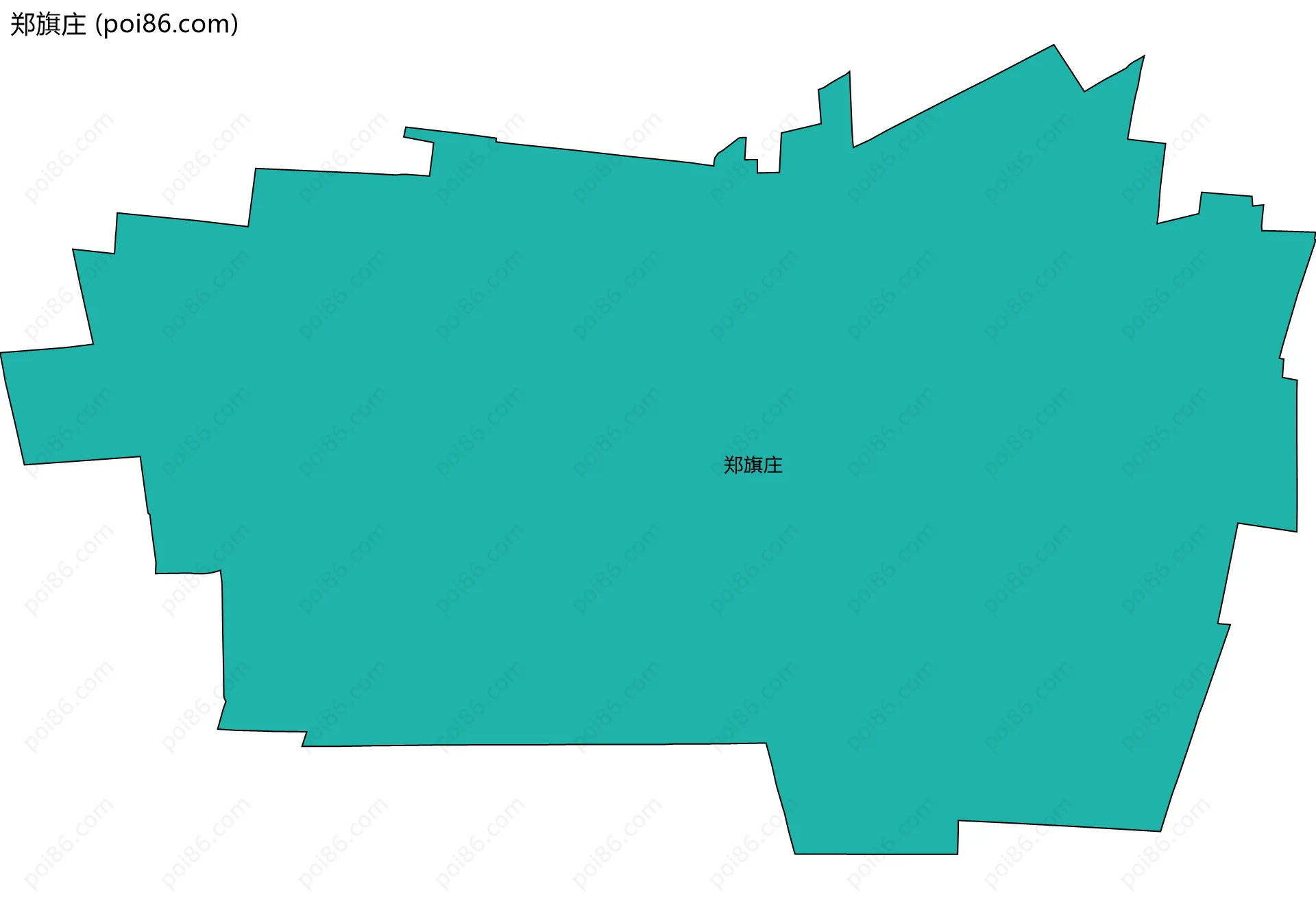 郑旗庄边界地图