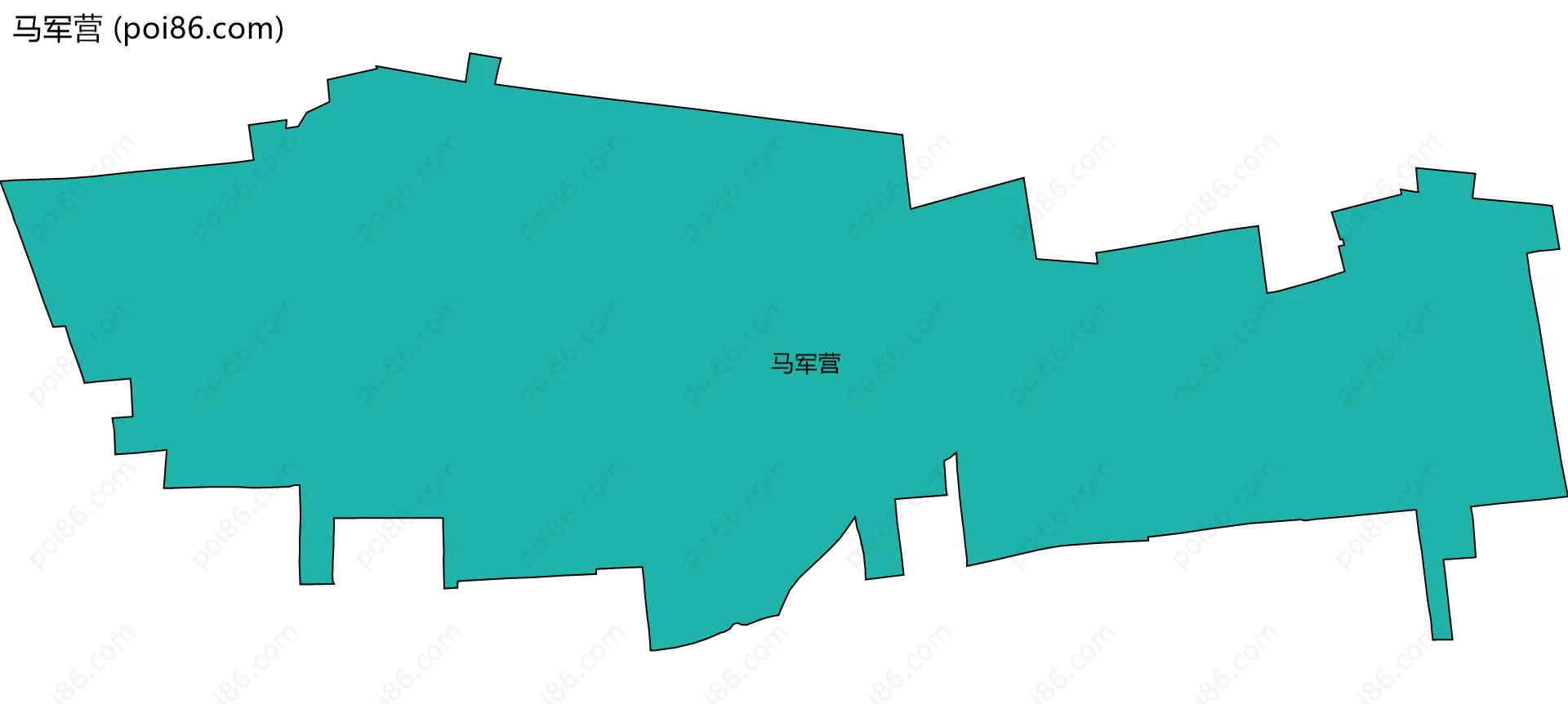马军营边界地图