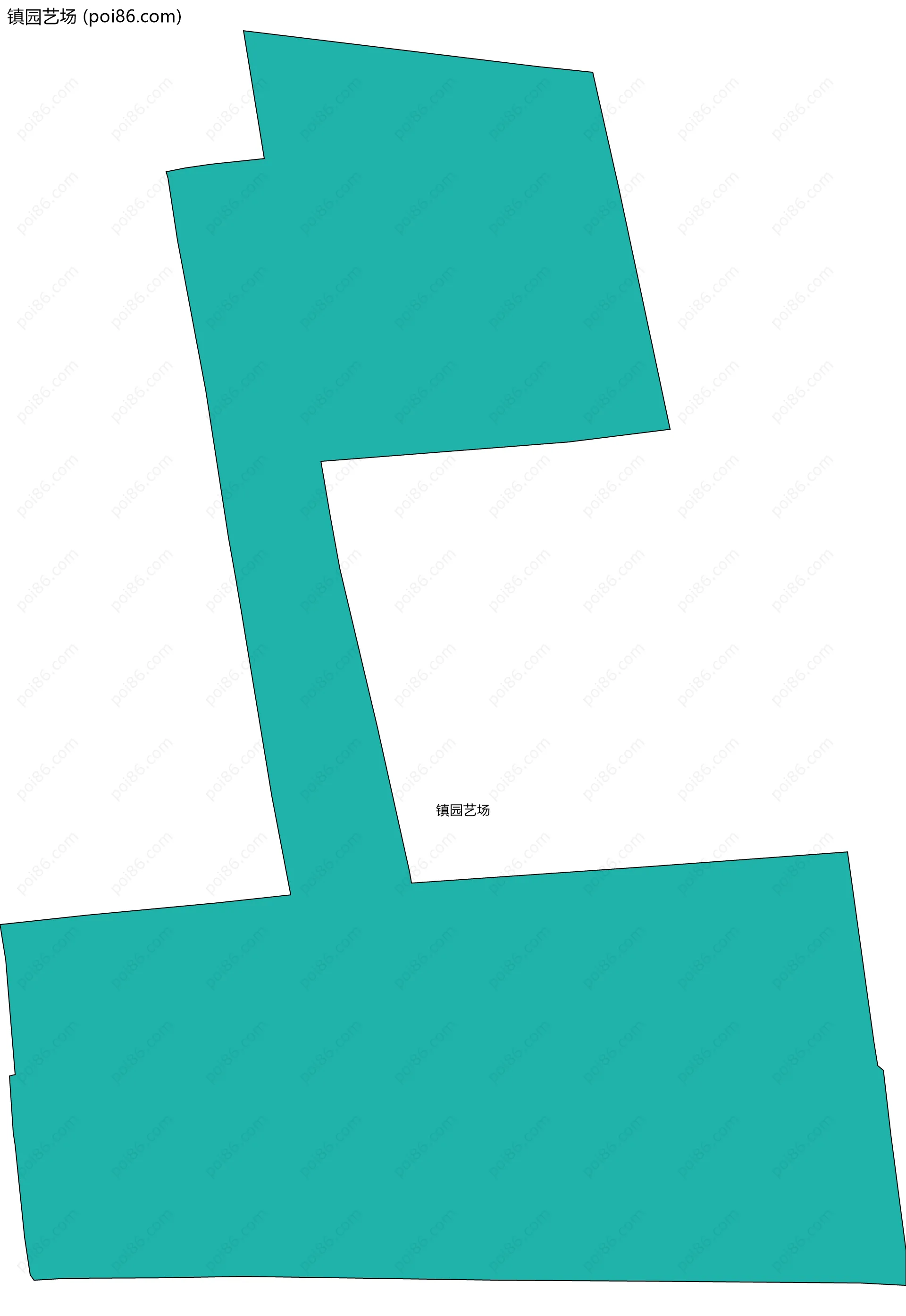 镇园艺场边界地图