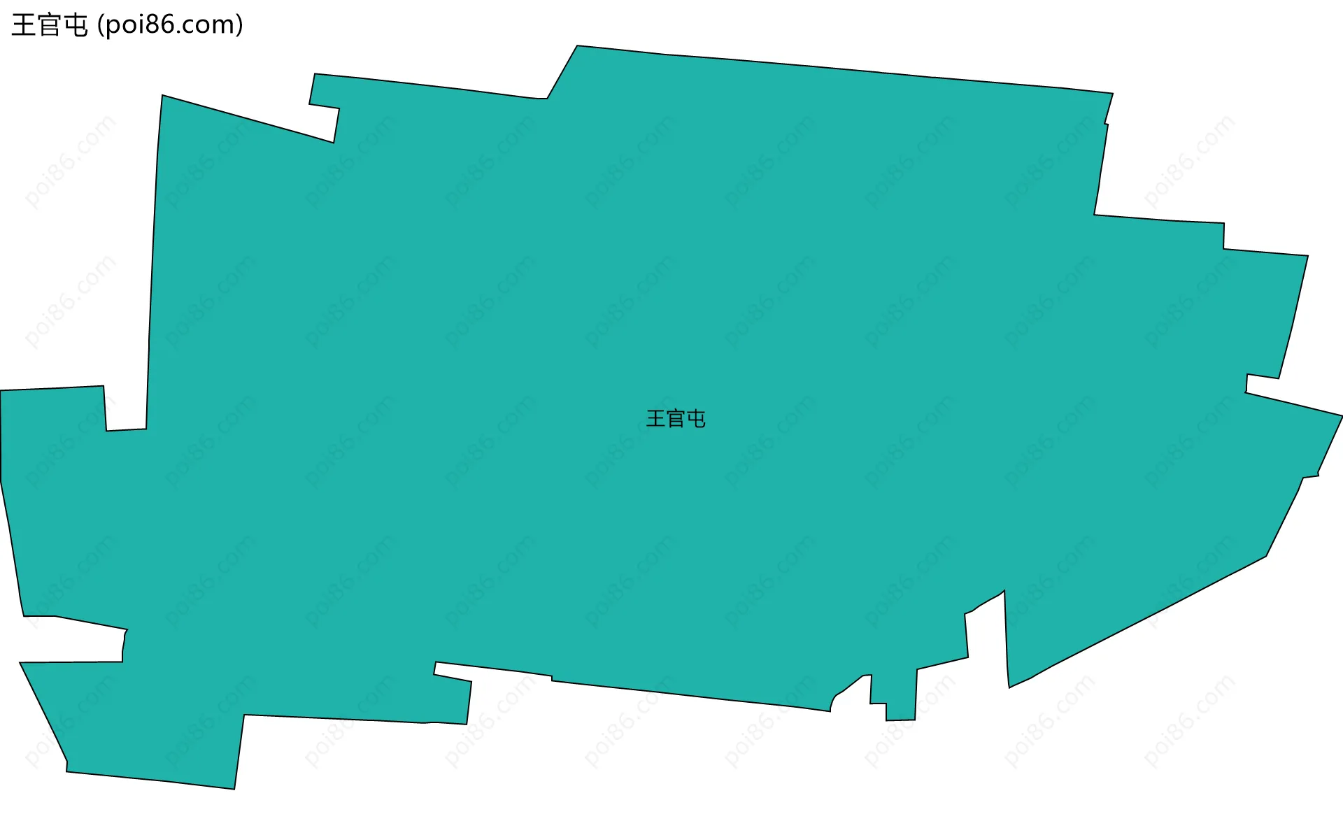 王官屯边界地图