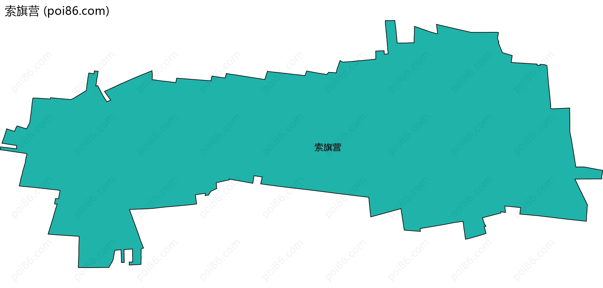 索旗营边界地图