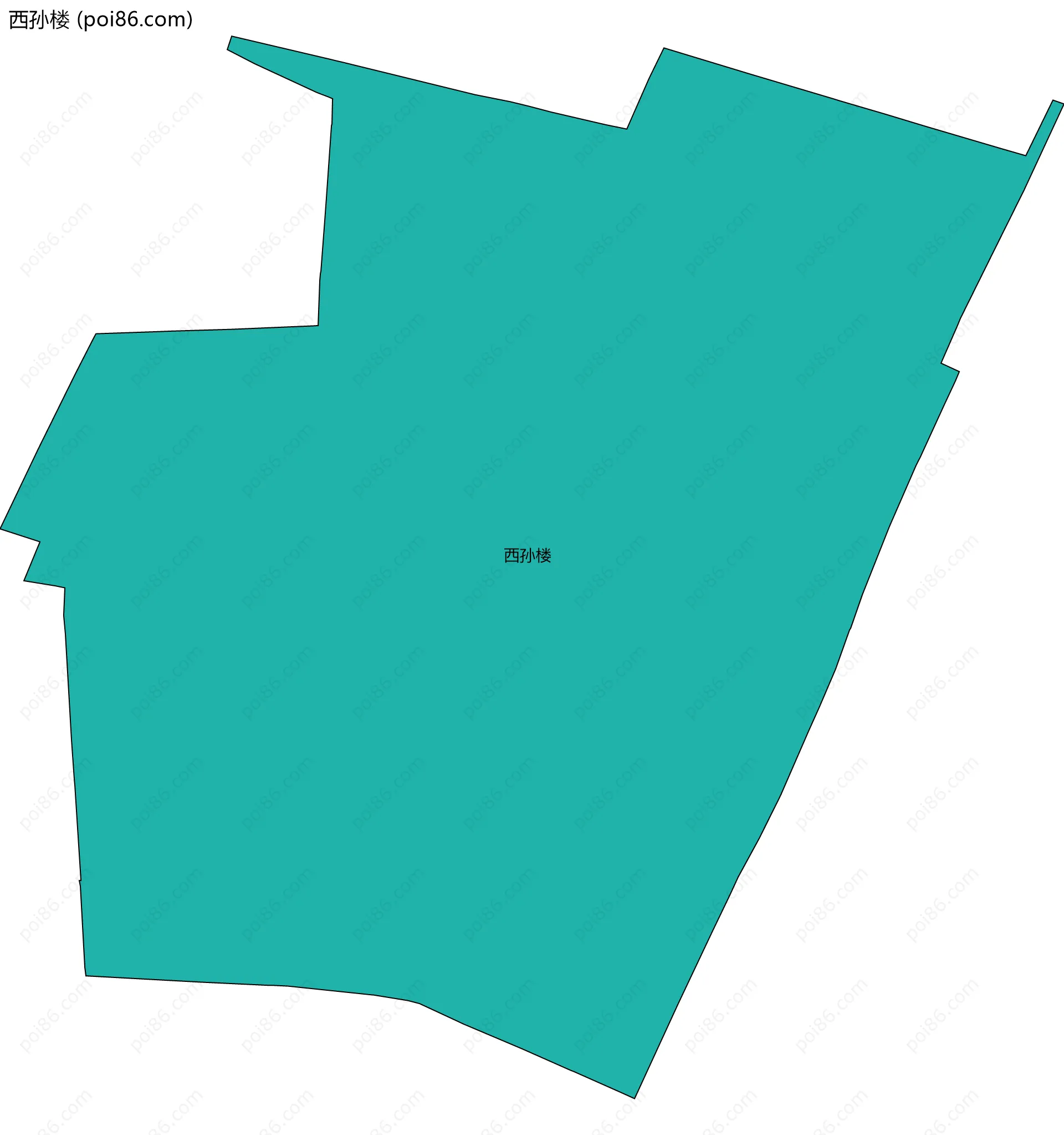 西孙楼边界地图