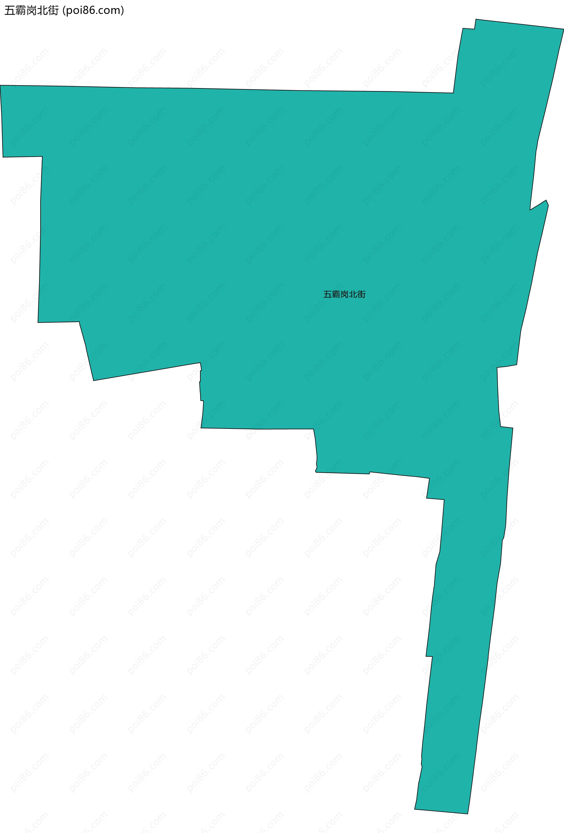 五霸岗北街边界地图
