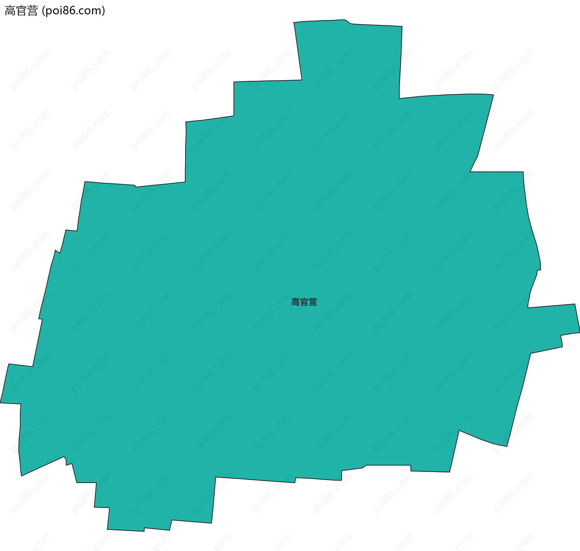 高官营边界地图