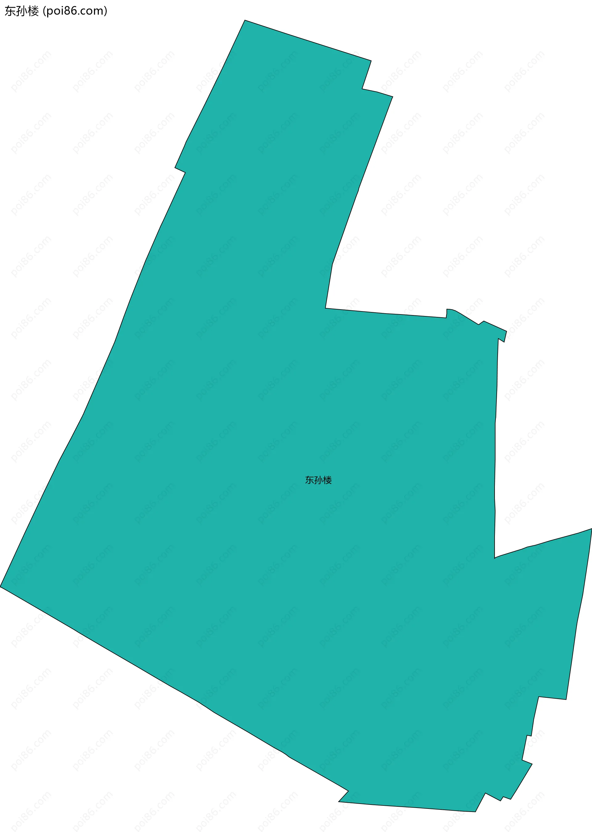 东孙楼边界地图