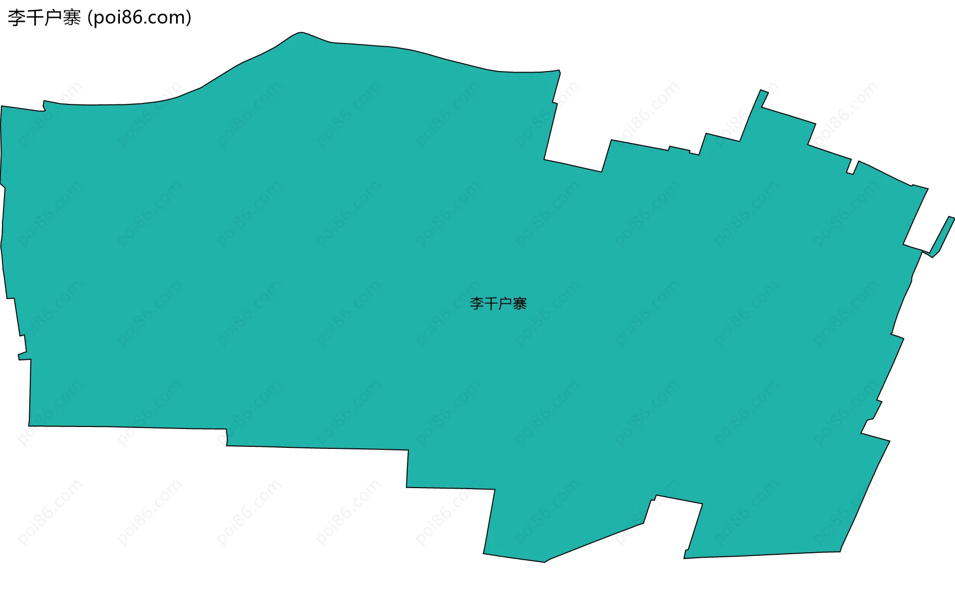 李千户寨边界地图