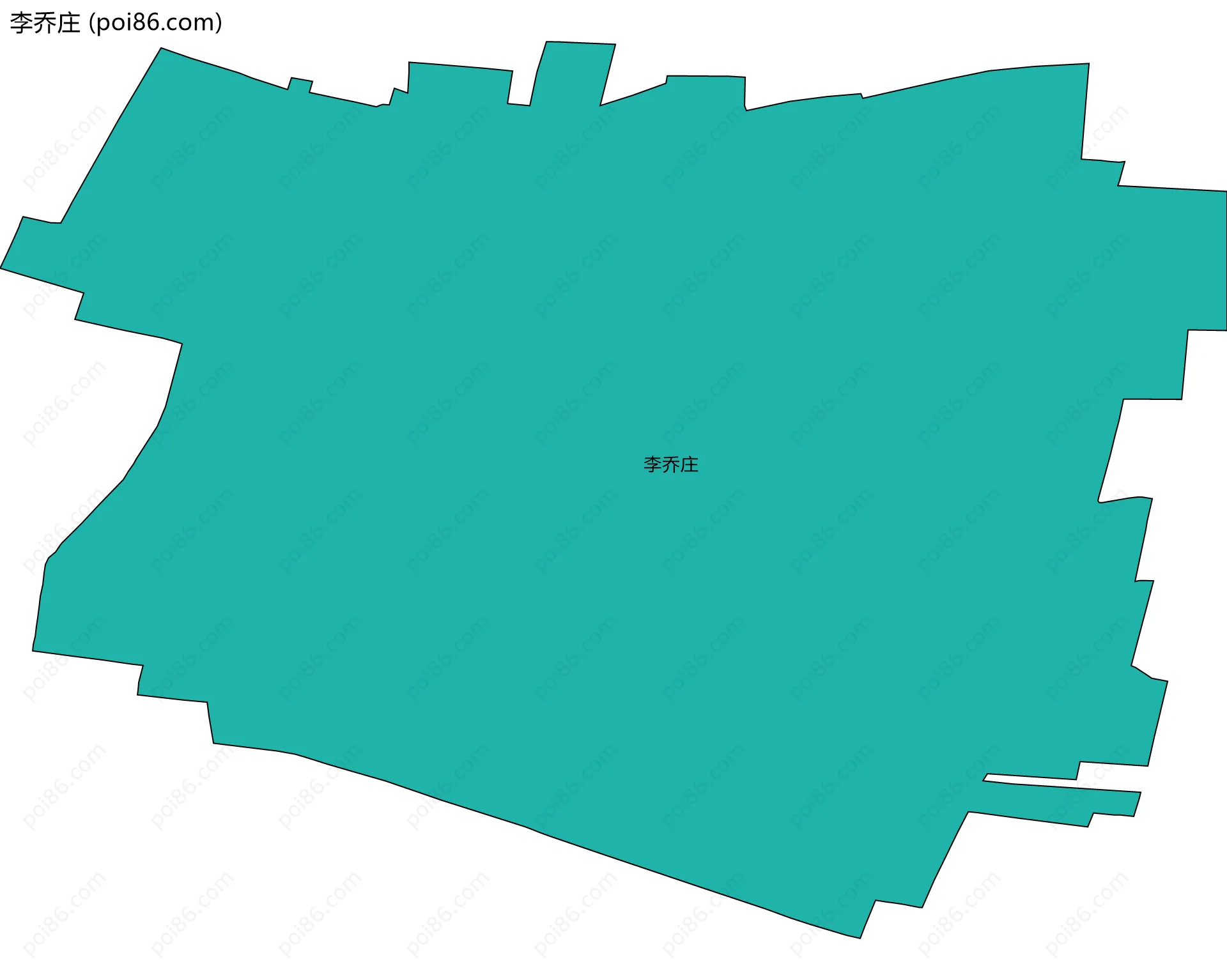 李乔庄边界地图