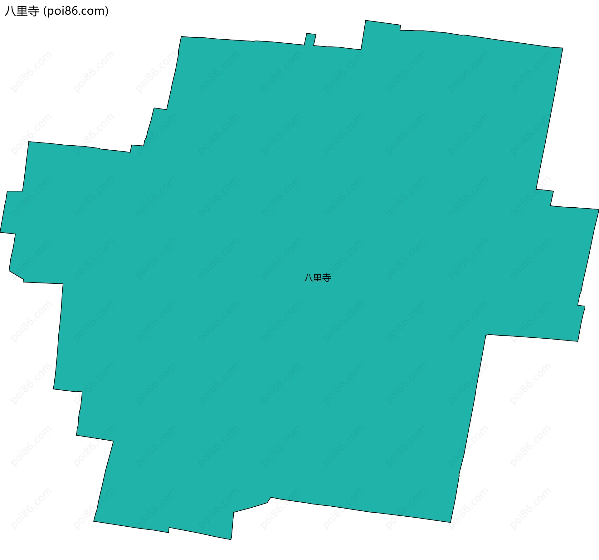 八里寺边界地图