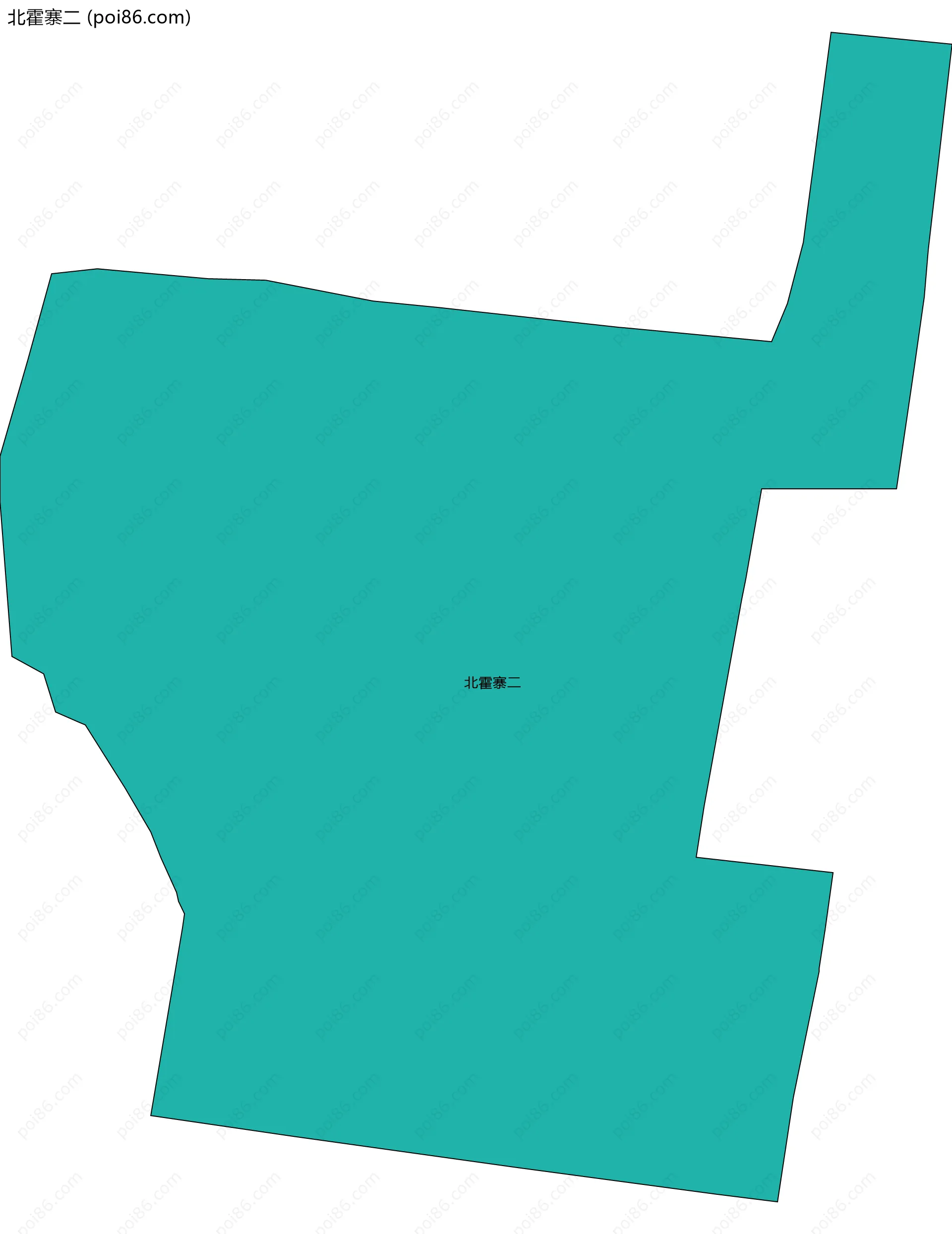 北霍寨二边界地图