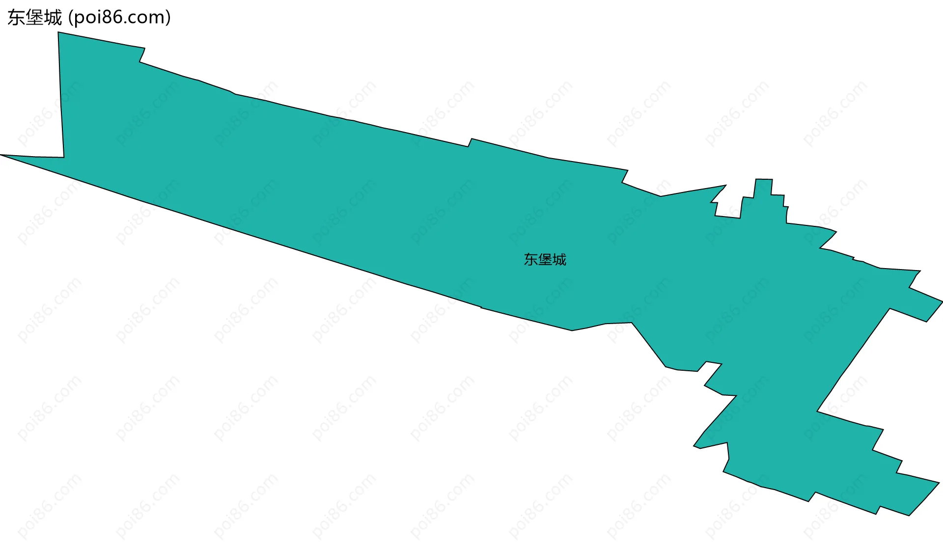 东堡城边界地图