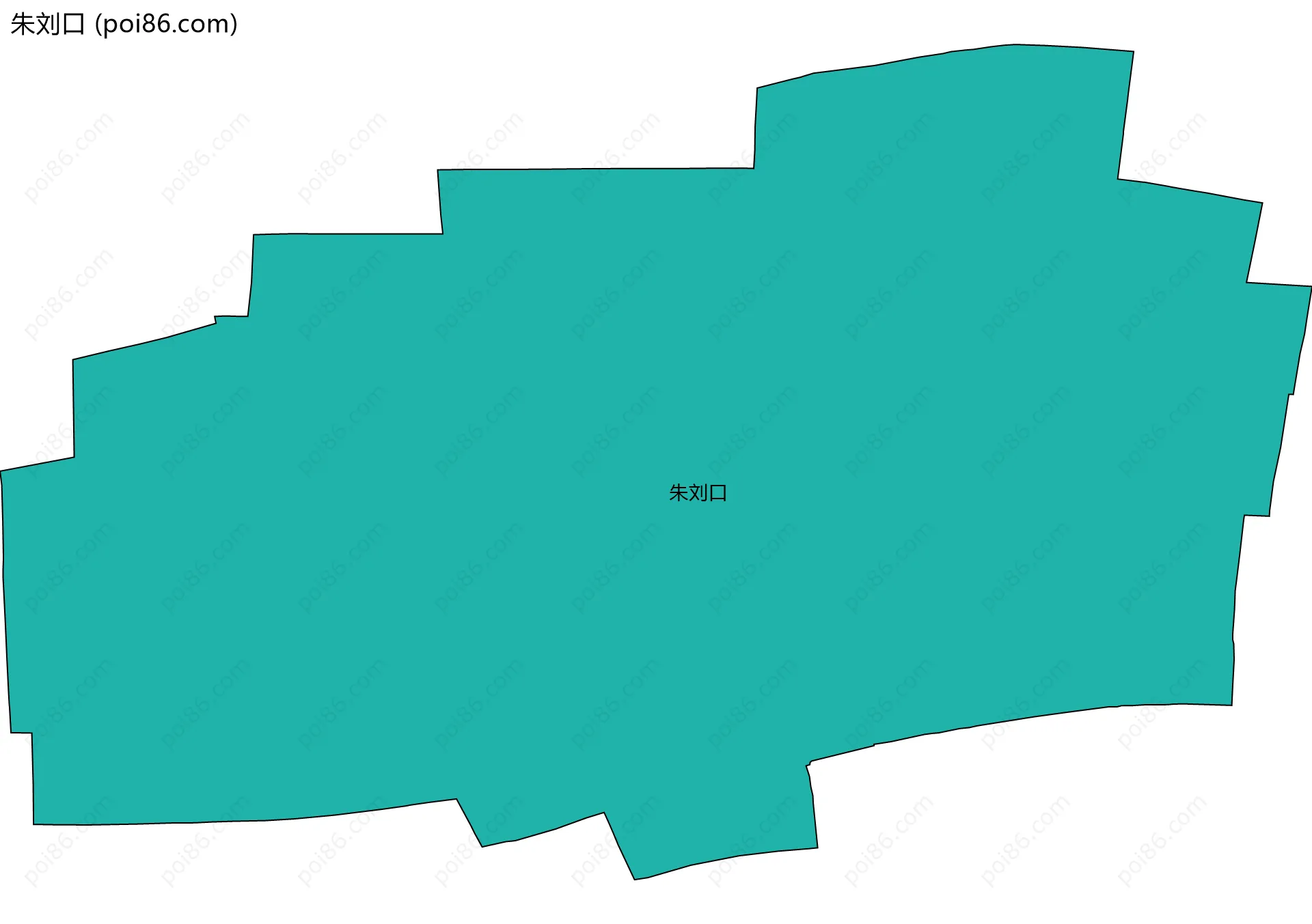朱刘口边界地图