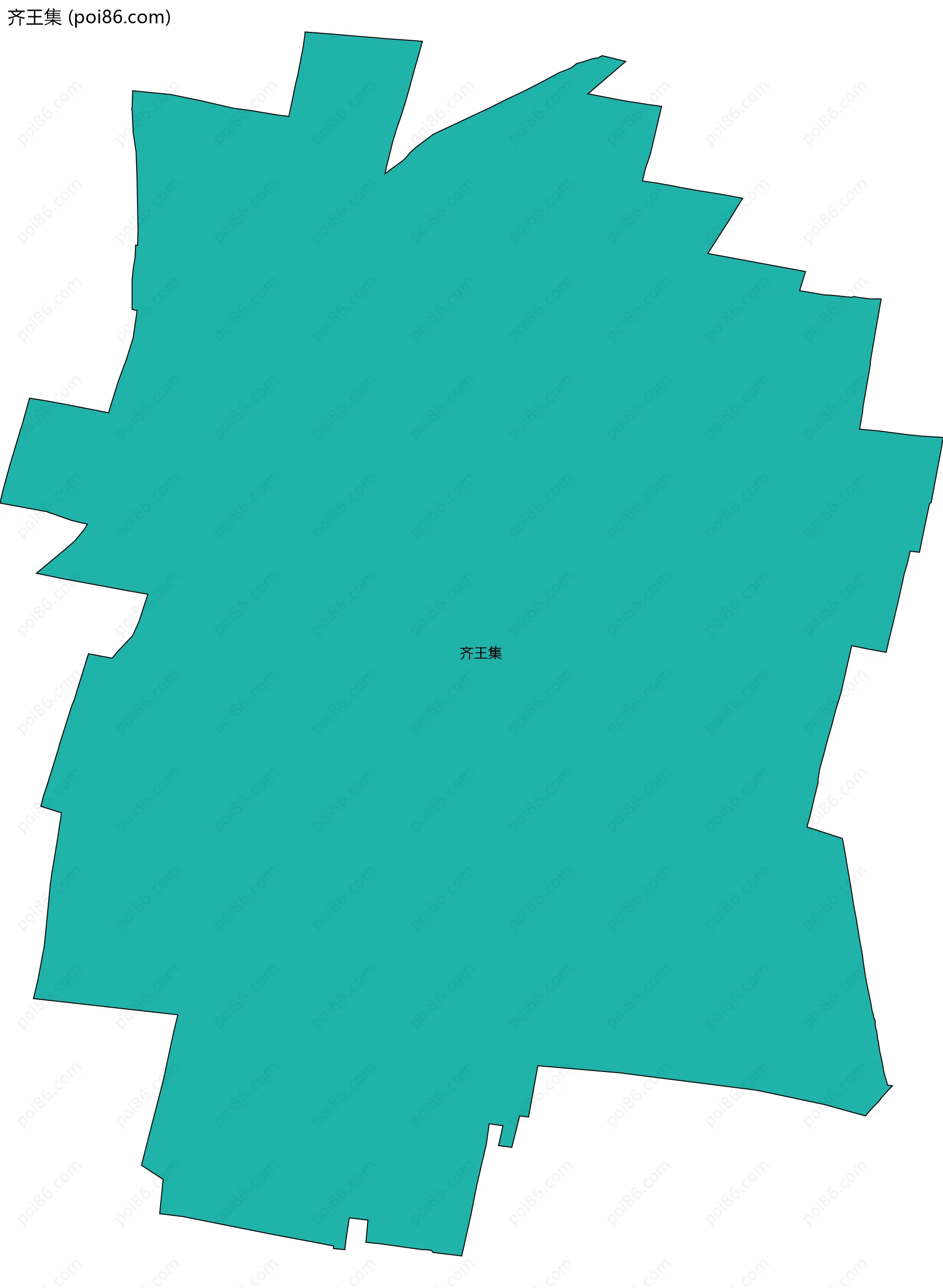 齐王集边界地图