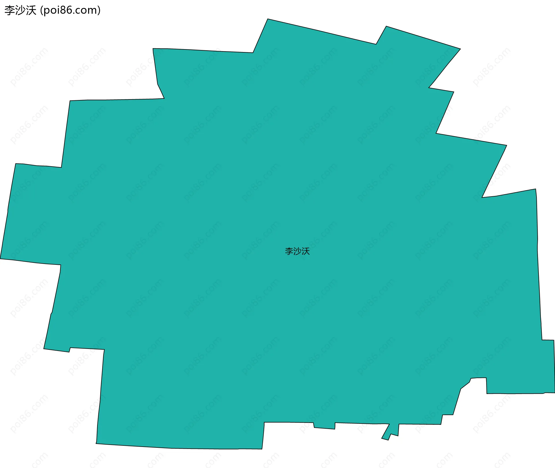 李沙沃边界地图