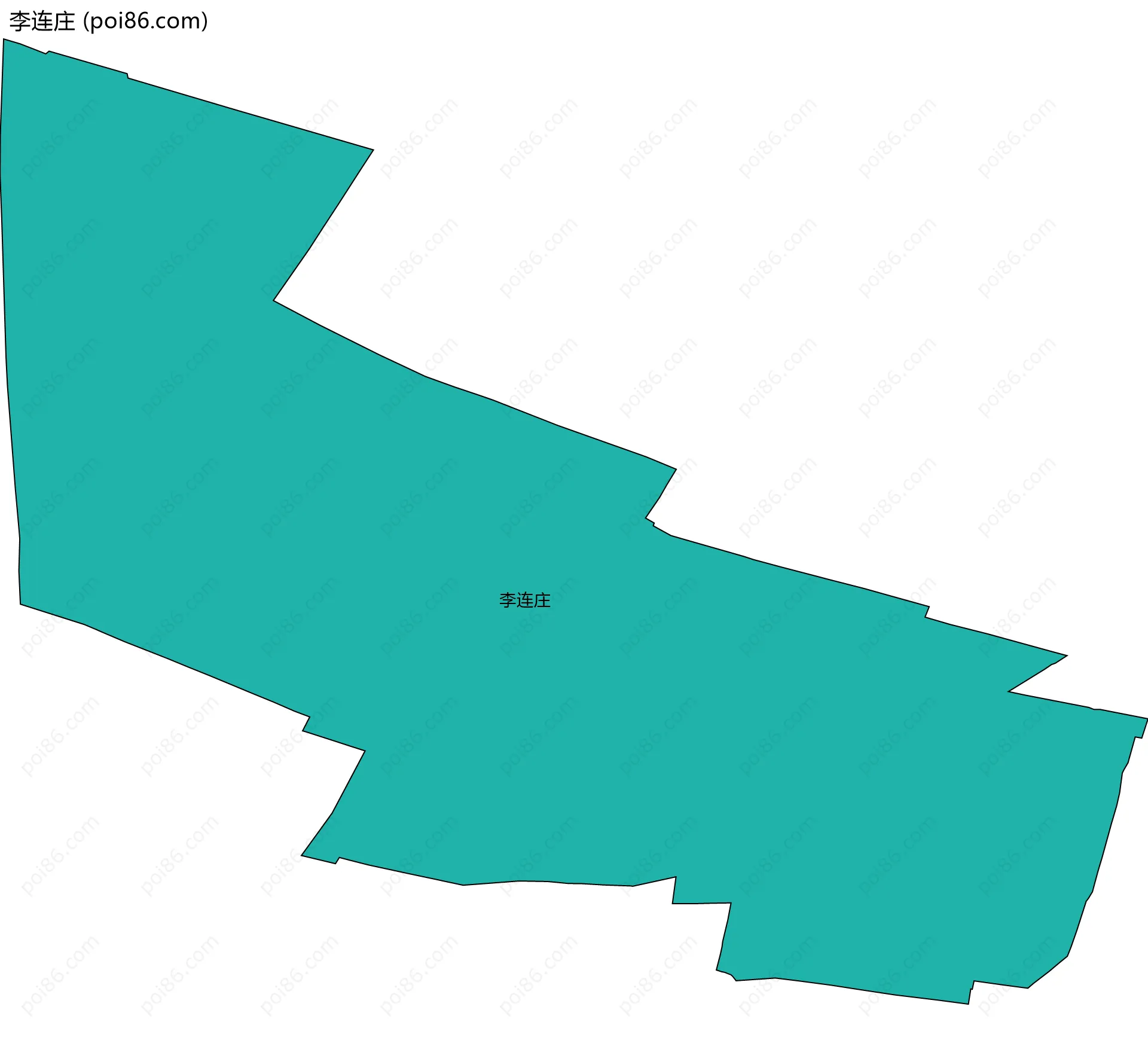 李连庄边界地图