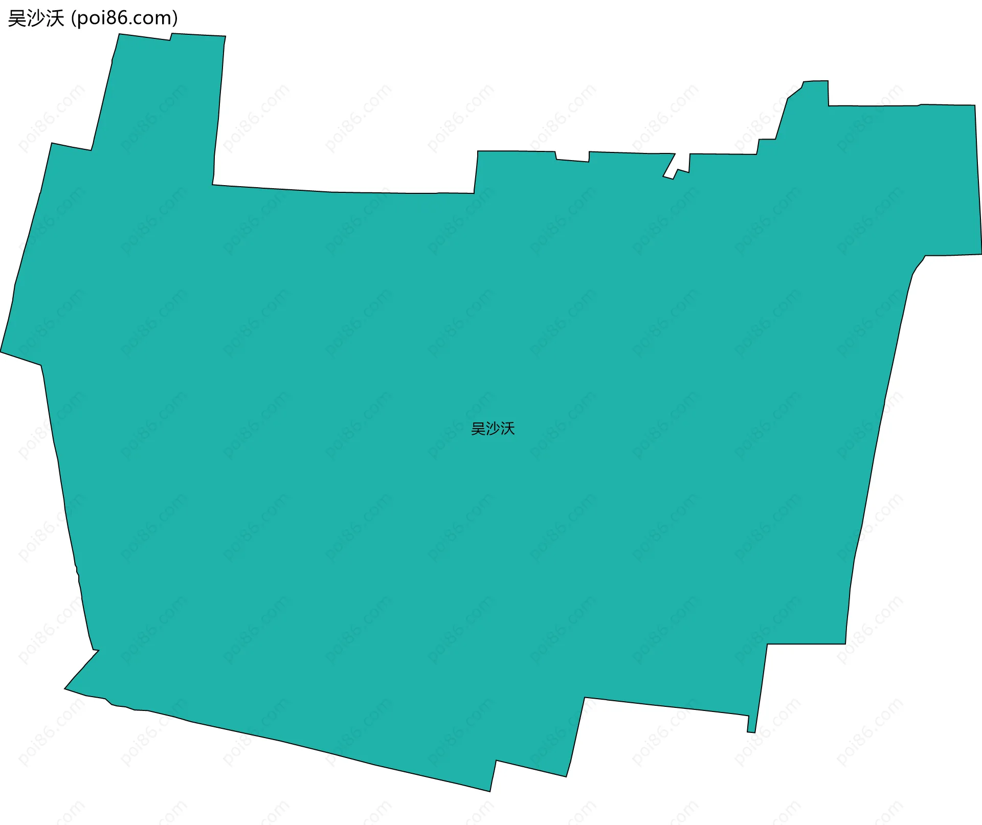 吴沙沃边界地图