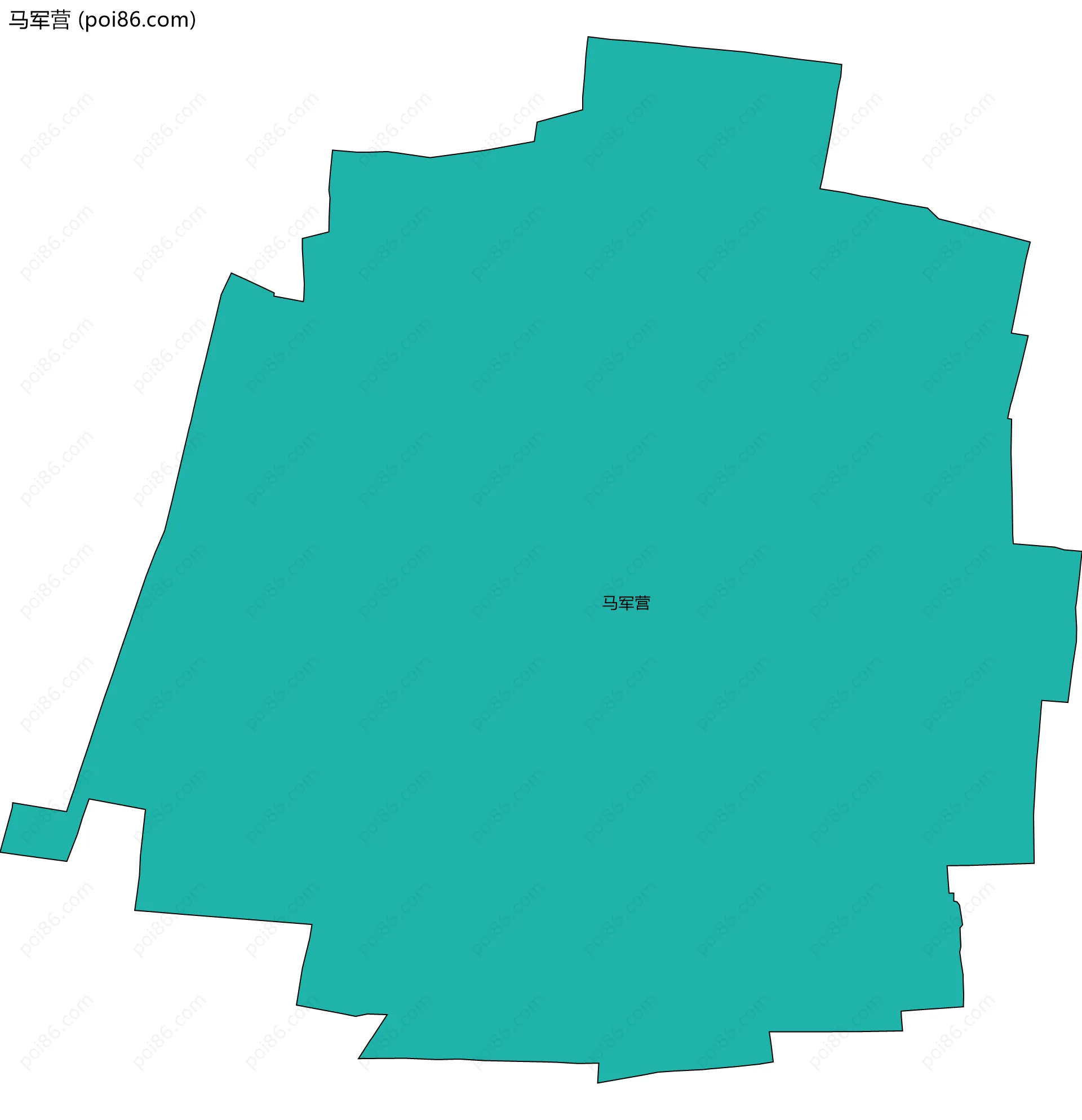 马军营边界地图