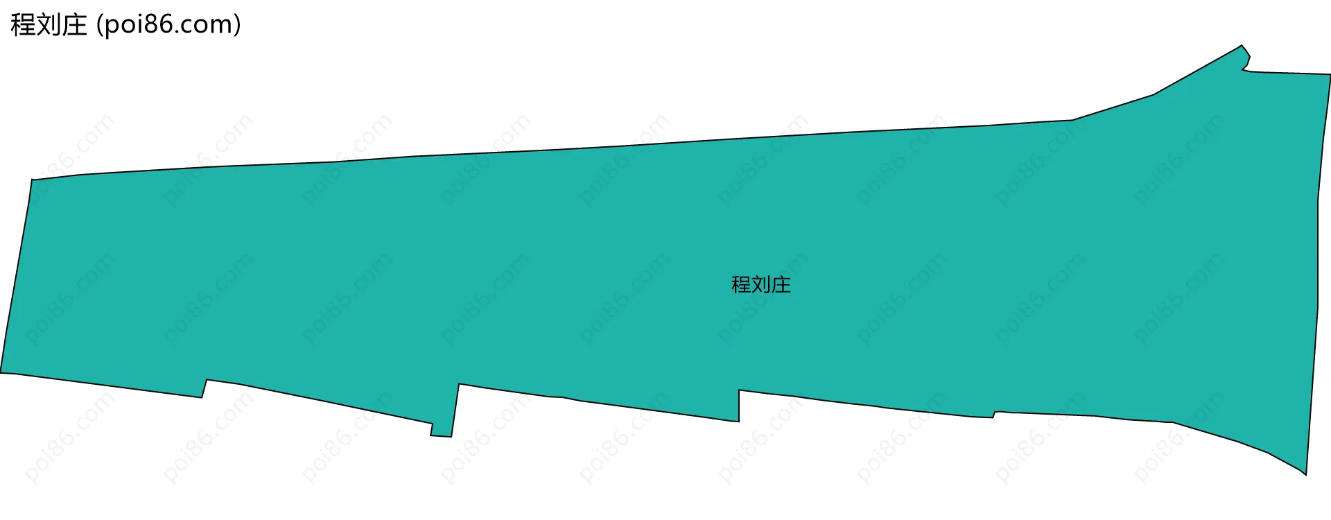 程刘庄边界地图