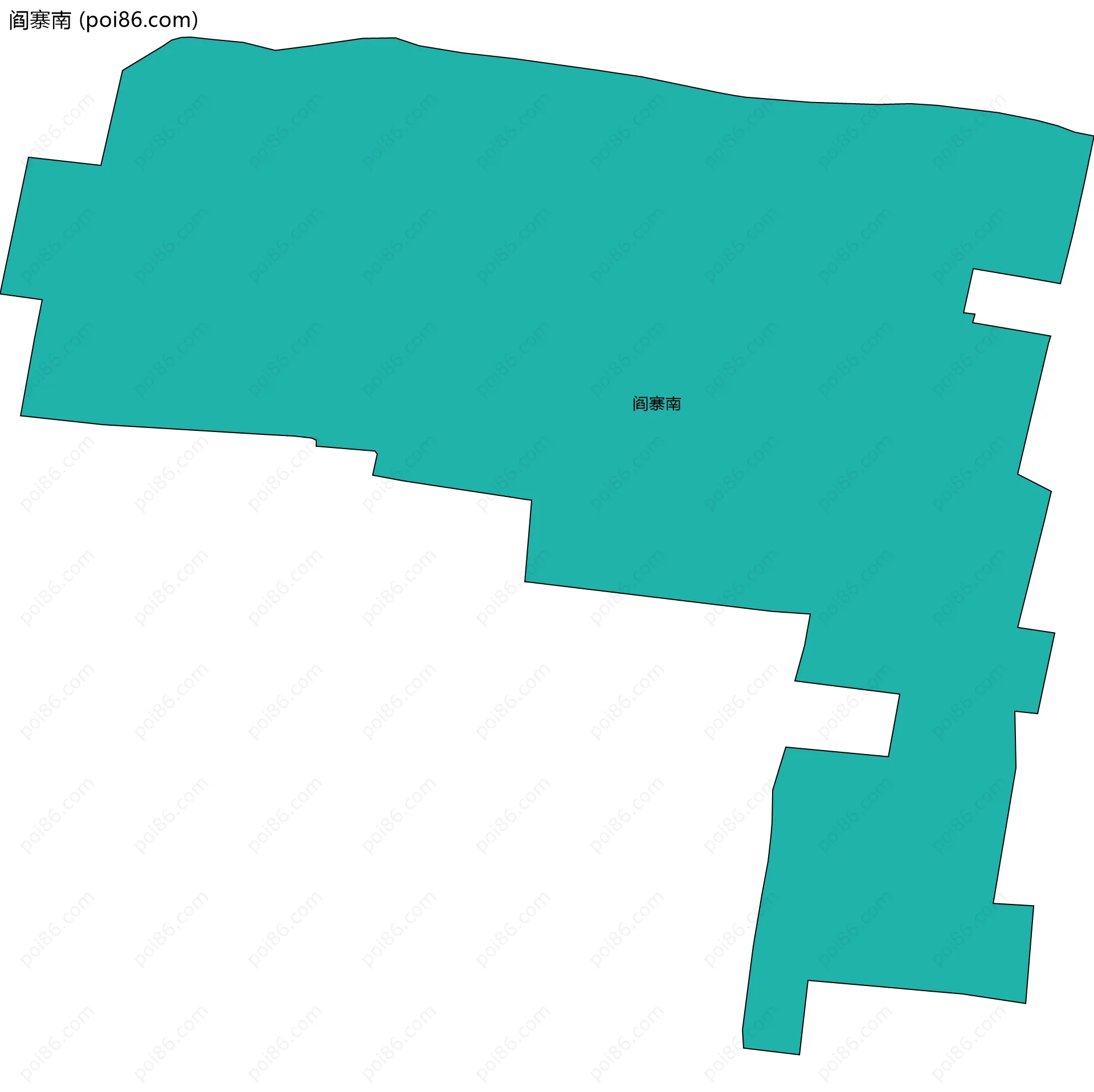 阎寨南边界地图