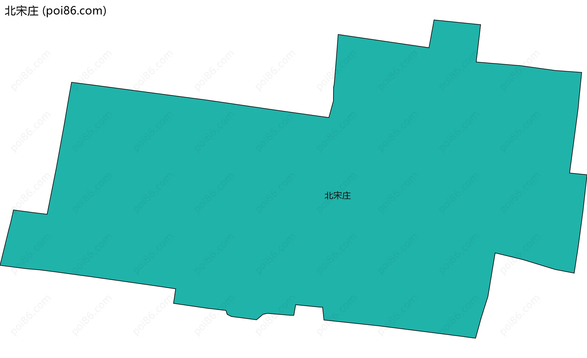 北宋庄边界地图