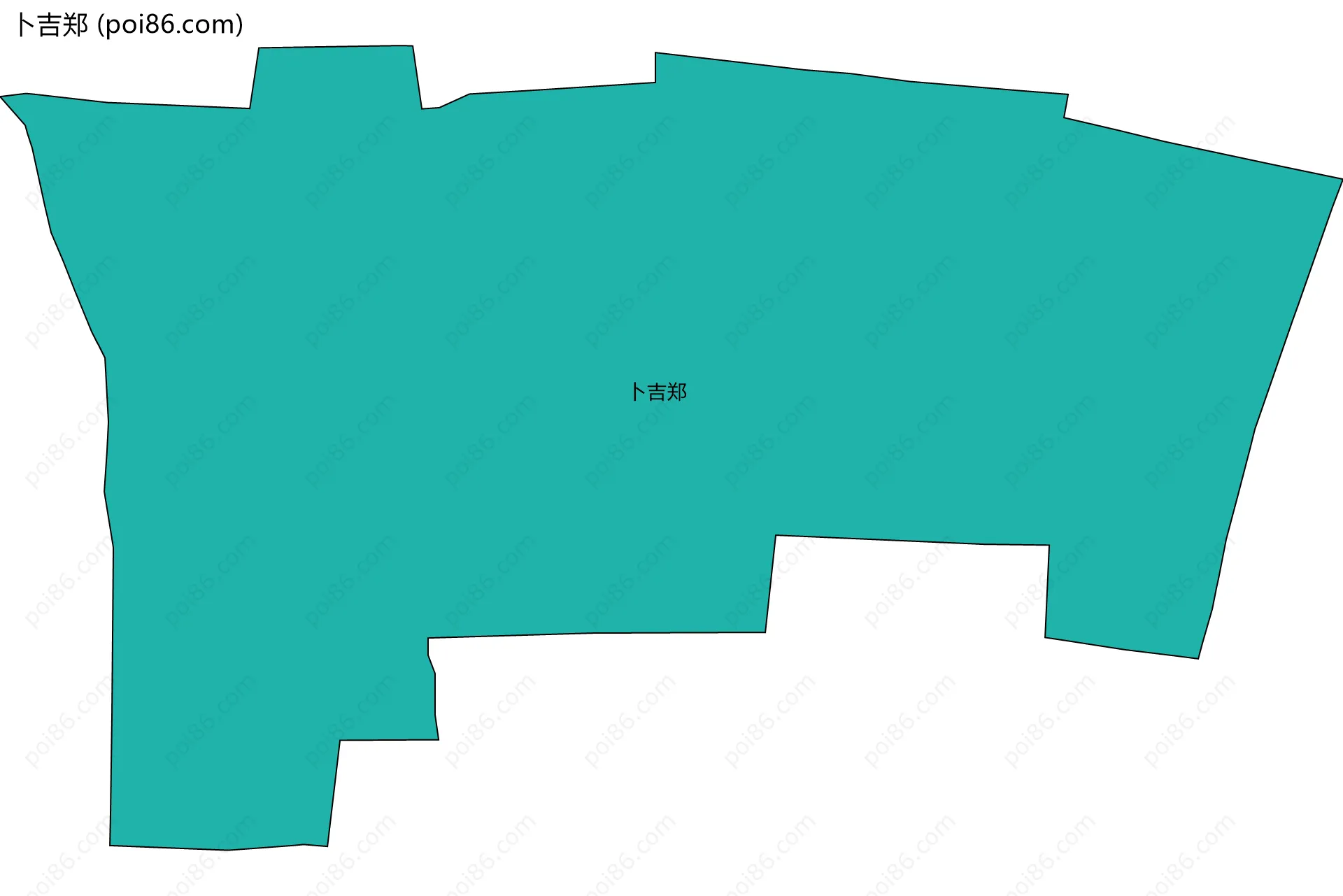 卜吉郑边界地图