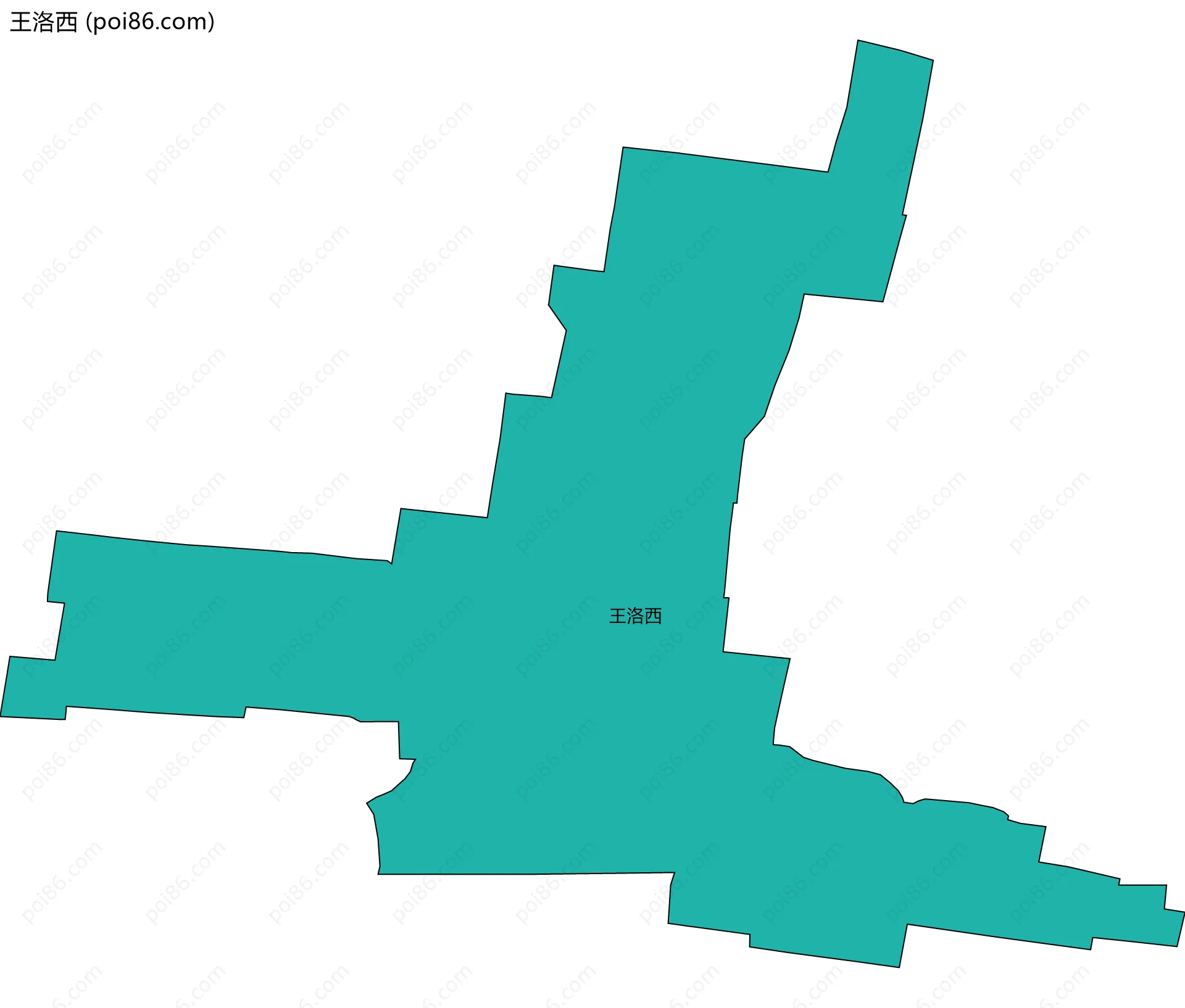 王洛西边界地图