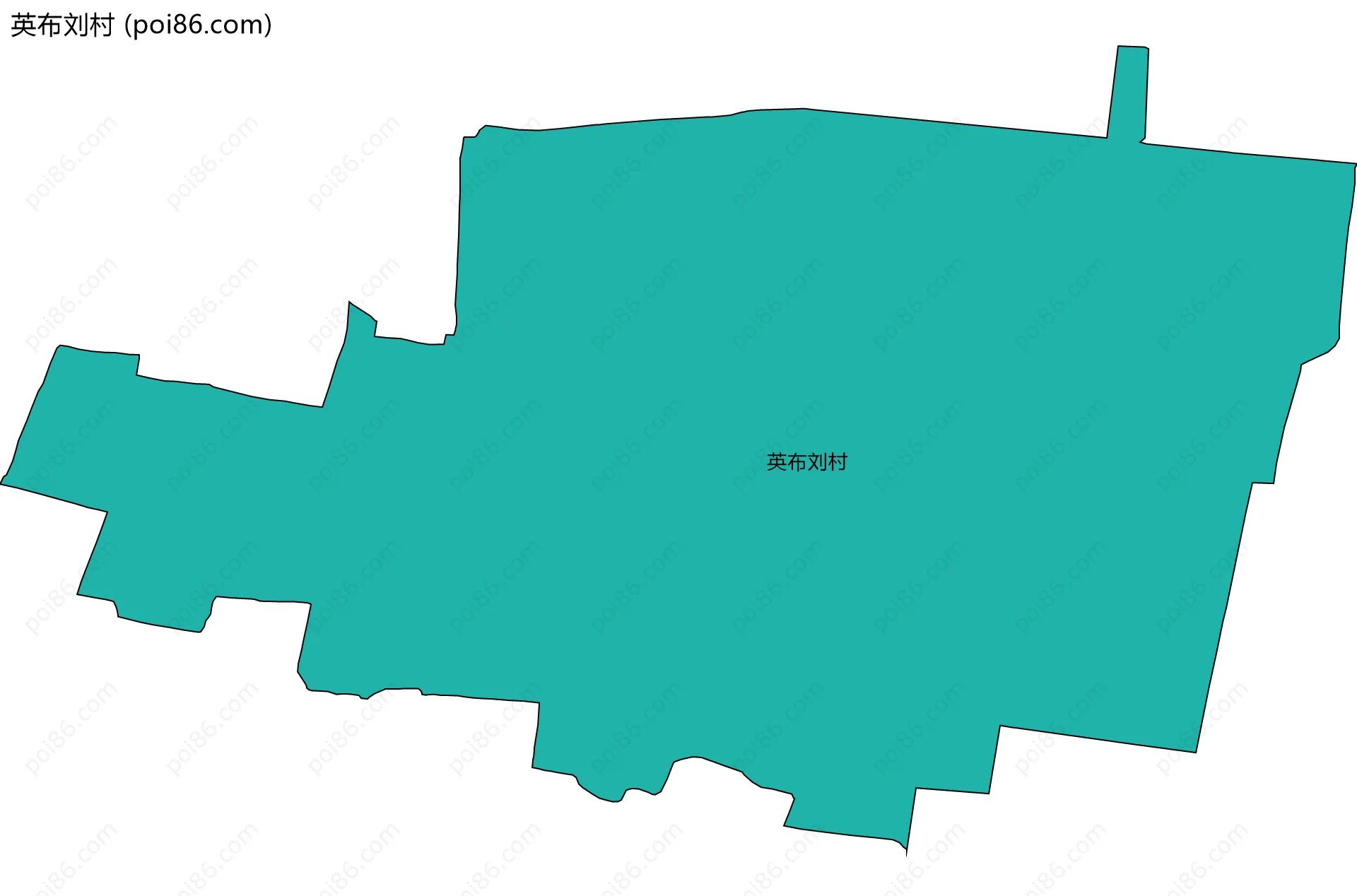 英布刘村边界地图