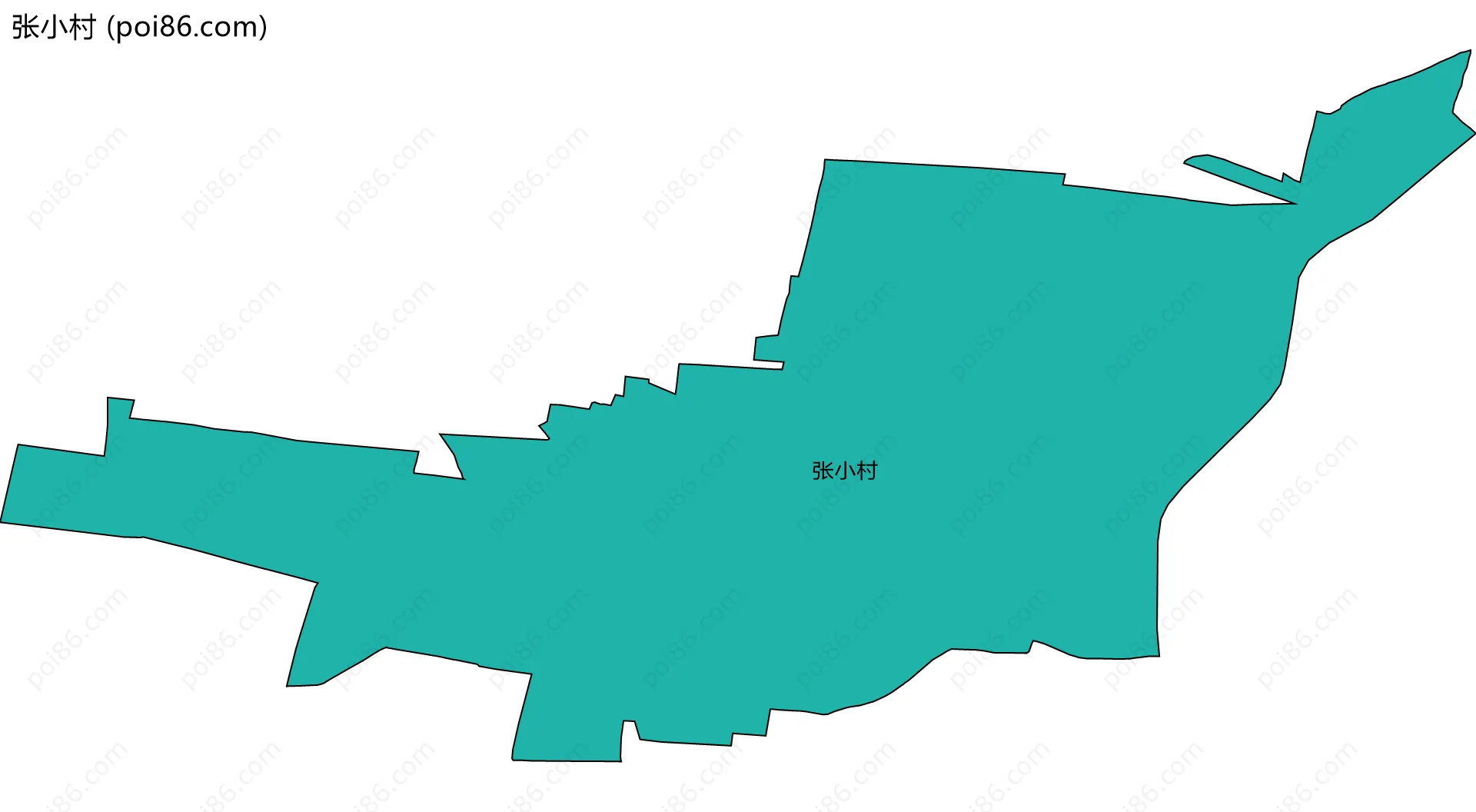 张小村边界地图